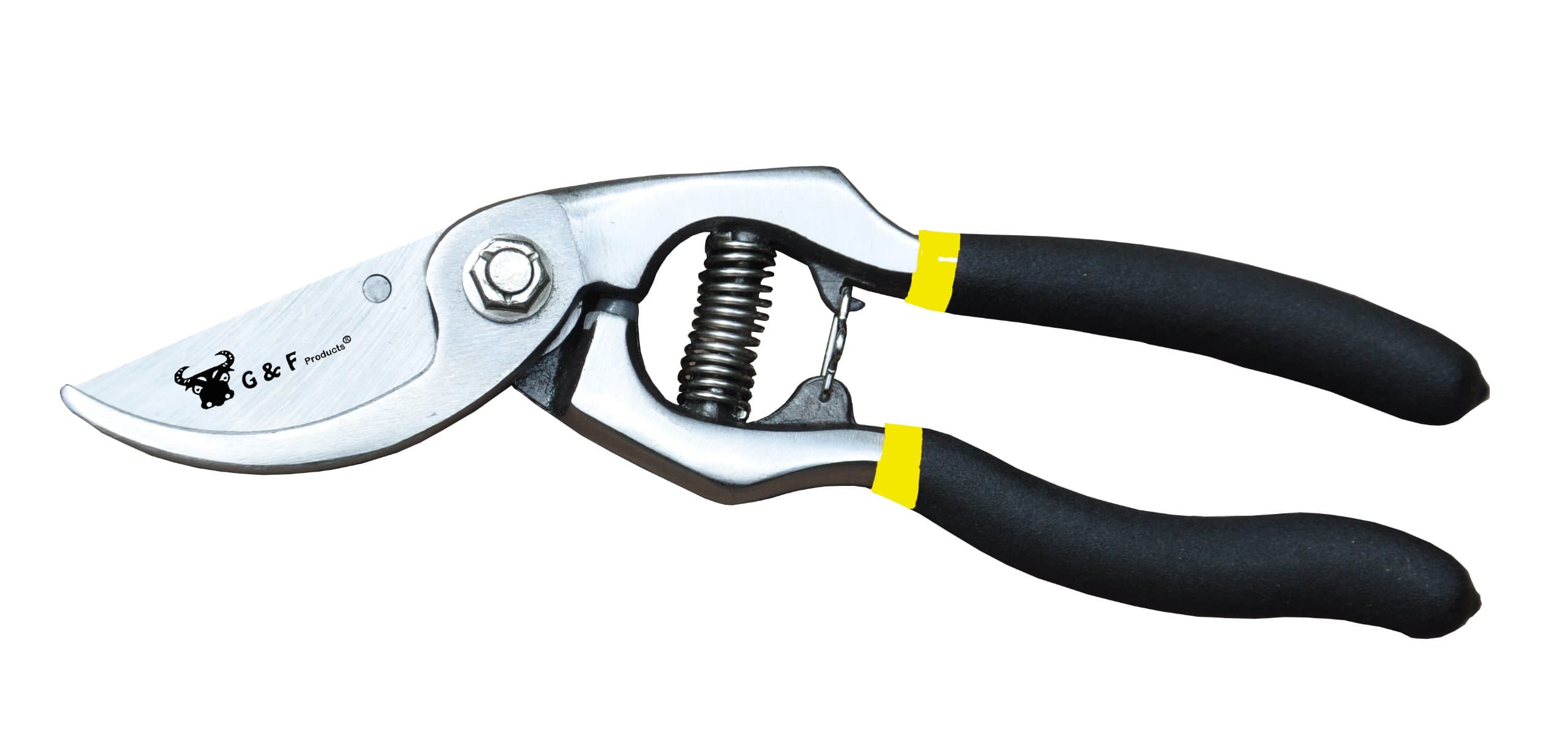 G & F 11108 Classic Cut Forged Bypass Pruning Shears, Garden Pruner Shears 1.25" Cut