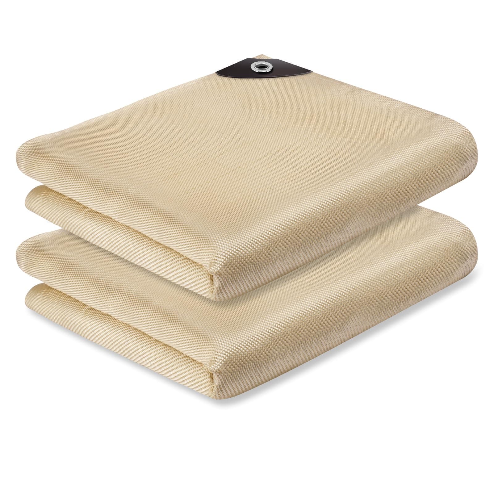 2 Pack Welding Blanket 4x6 ft - Heavy Duty Fiberglass Heat Resistant Fabric, 1022 °F Fire Resistant Blankets, High Temp Insulation Blanket for Industrial, Smoker, Camping, Grill