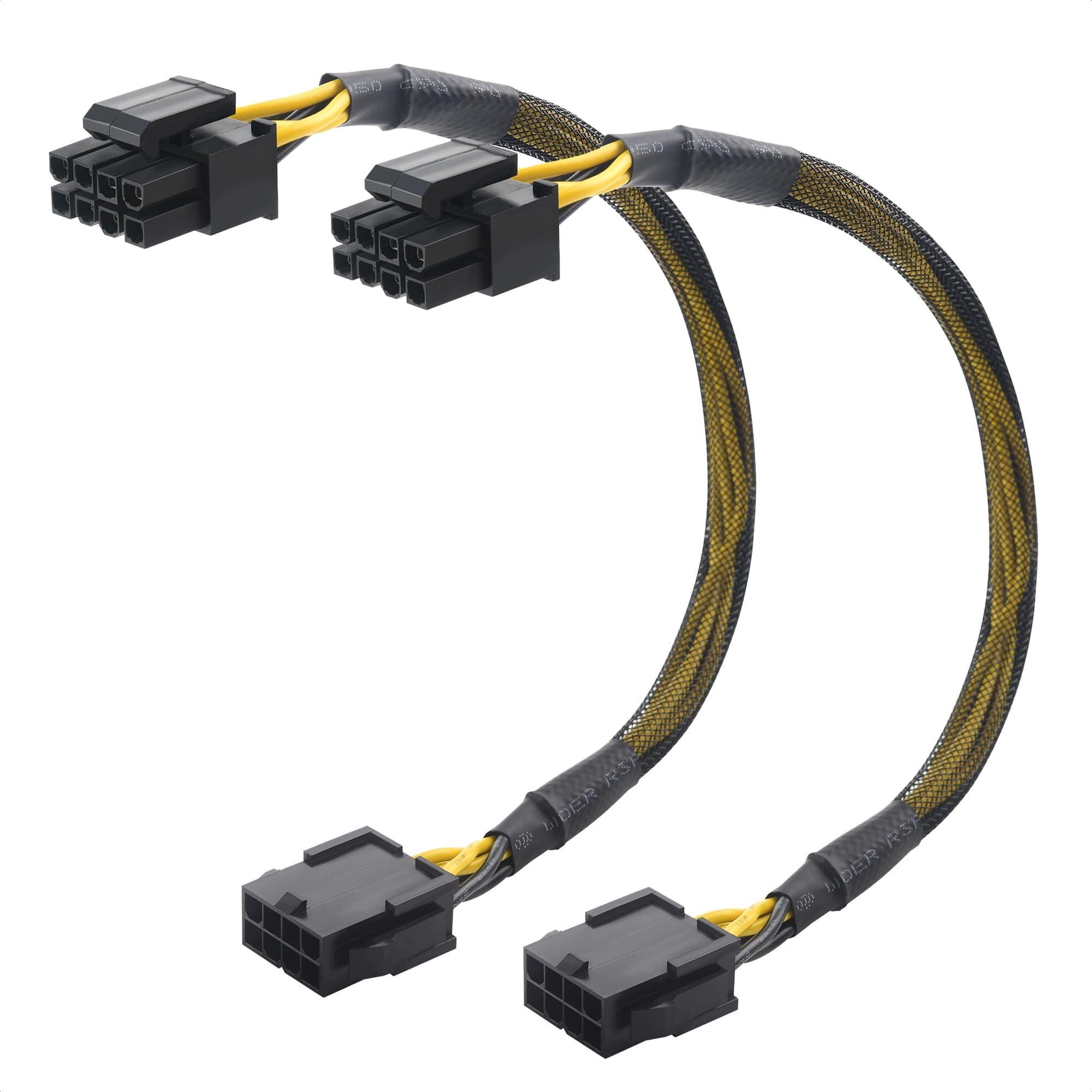 2-Pack 8 Pin EPS CPU Extension Cable - 10 Inches, 8-Pin ATX/CPU Power Cable Male to Female