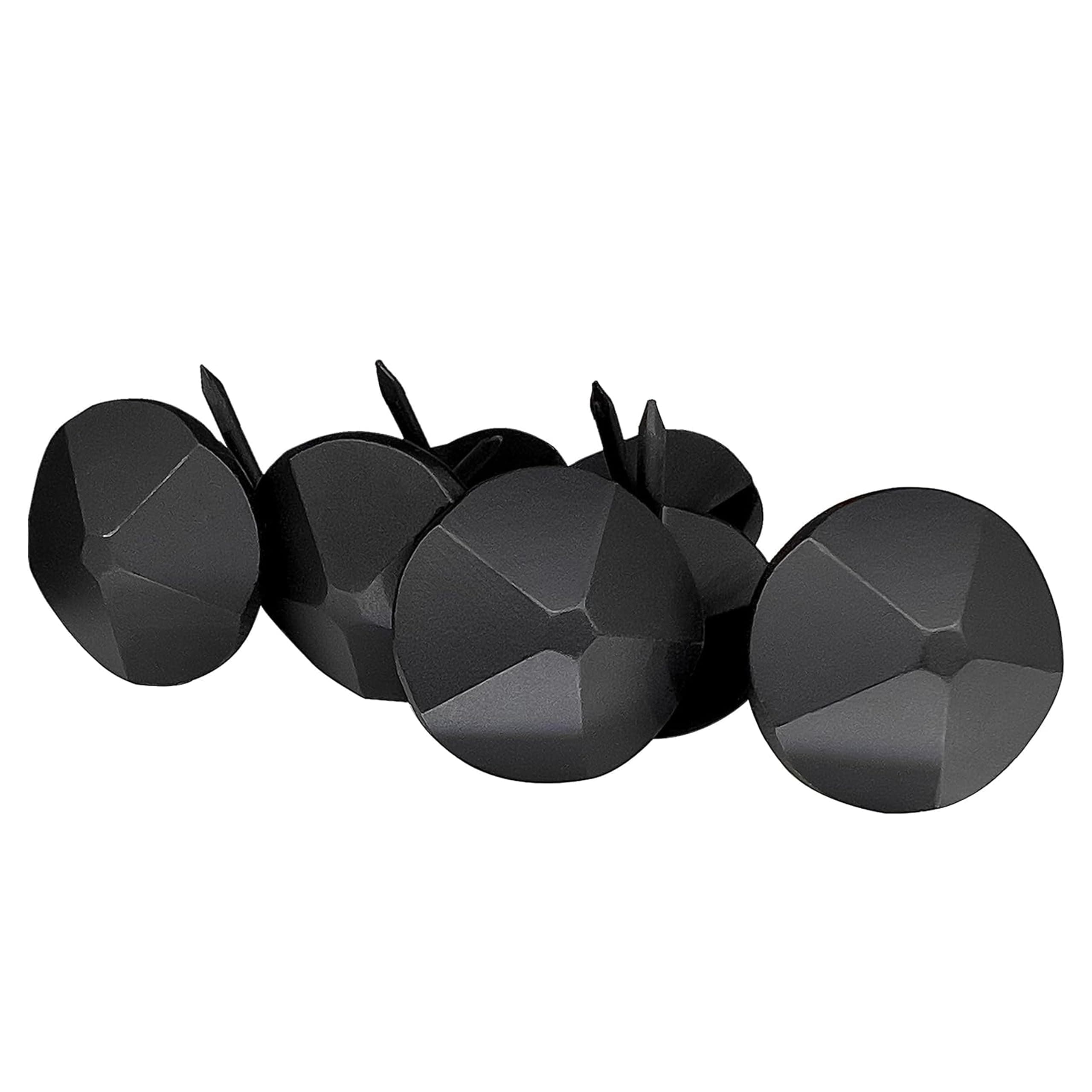 50 Pack - 1.25 Inch Iron Clavos - Decorative Nails - Black - Upholstery Tacks - Clavos - Pyramid - Antique Rustic Accent for Wood, Decorative Door Studs, Farm Barn Door, Furniture Nails