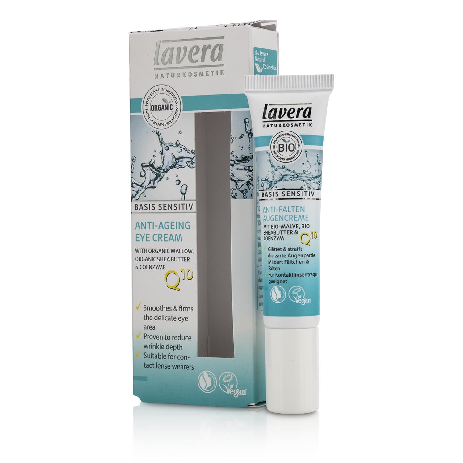 lavera Anti-Ageing Eye Cream Q10 ∙ Reduces Signs Of Premature Aging ∙ Vegan ✔ Organic Skin Care ✔ Natural & Innovative Cosmetics ✔ 15ml