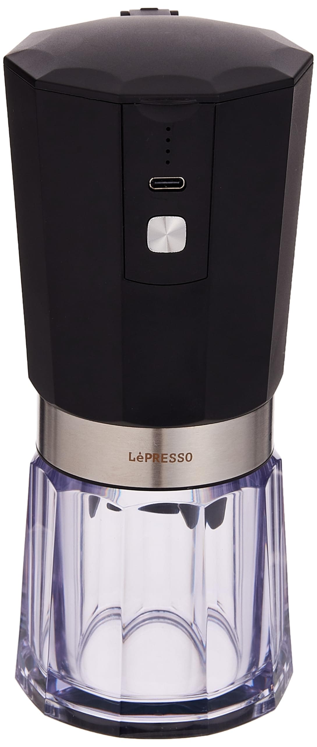 Cordless Electric Conical Burr Grinder 18W 800mAh - Black