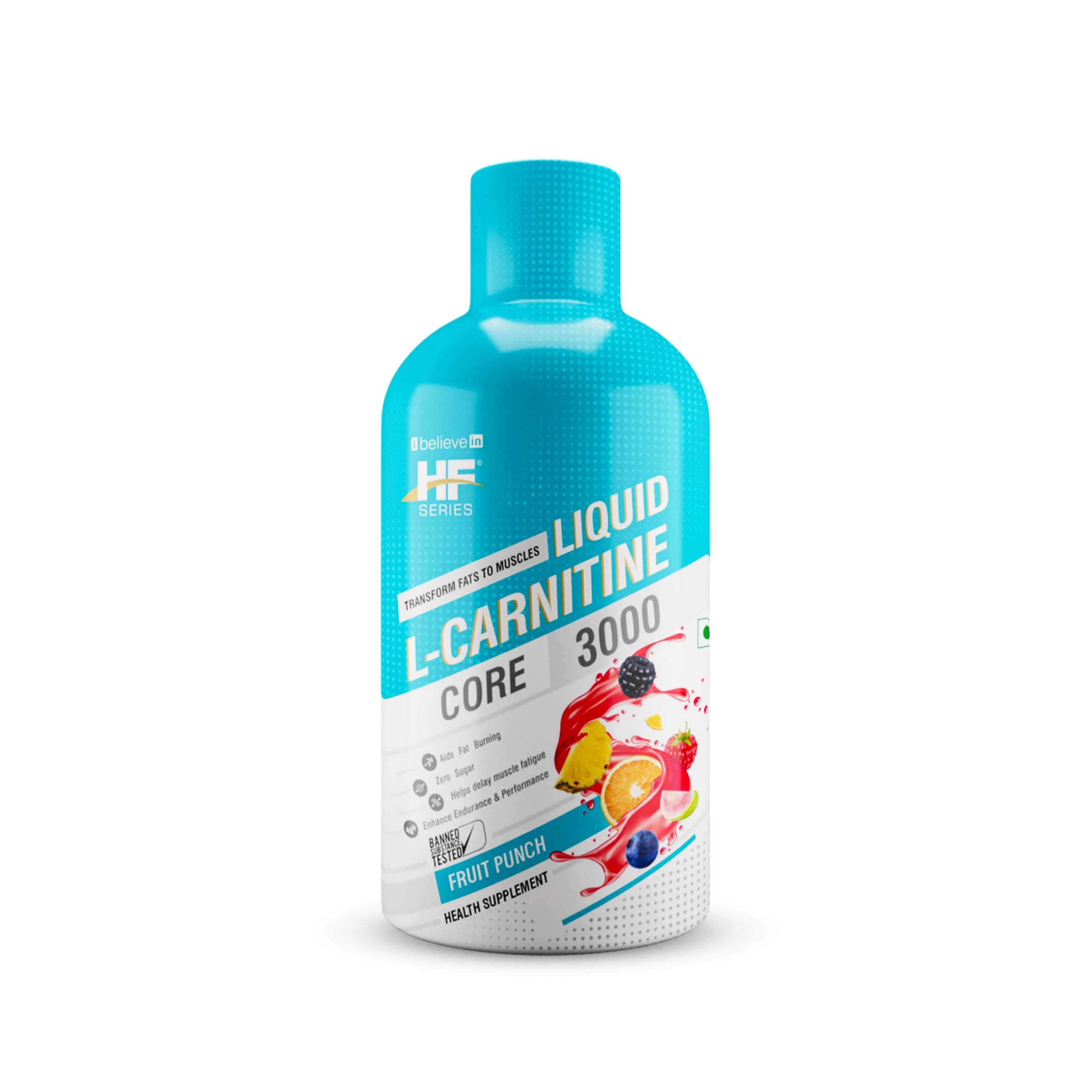 Healthfarm L-Carnitine Liquid 3000mg | Boosts Energy, Fat Metabolism, and Weight Loss | 30 Servings | Fruit Punch Flavor