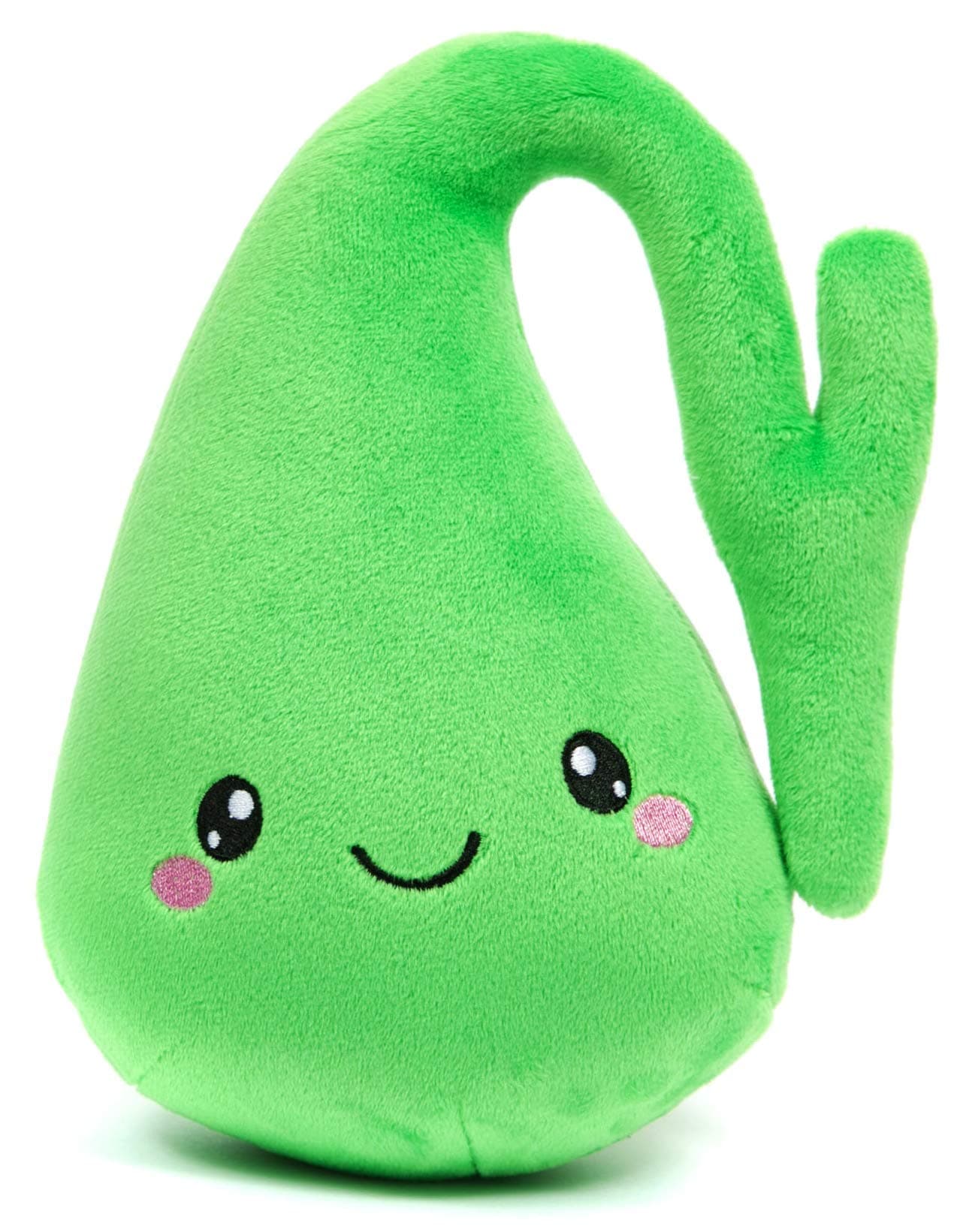 nerdbugs Gallbladder Plush- Who You Gonna Gall? Stone Busters! -Gallbladder Removal Stuffed (Plush) Organ Toy, Get Well Gift, GI Surgery Health Education Toy, Gift for Med Students, Nurses, Doctors