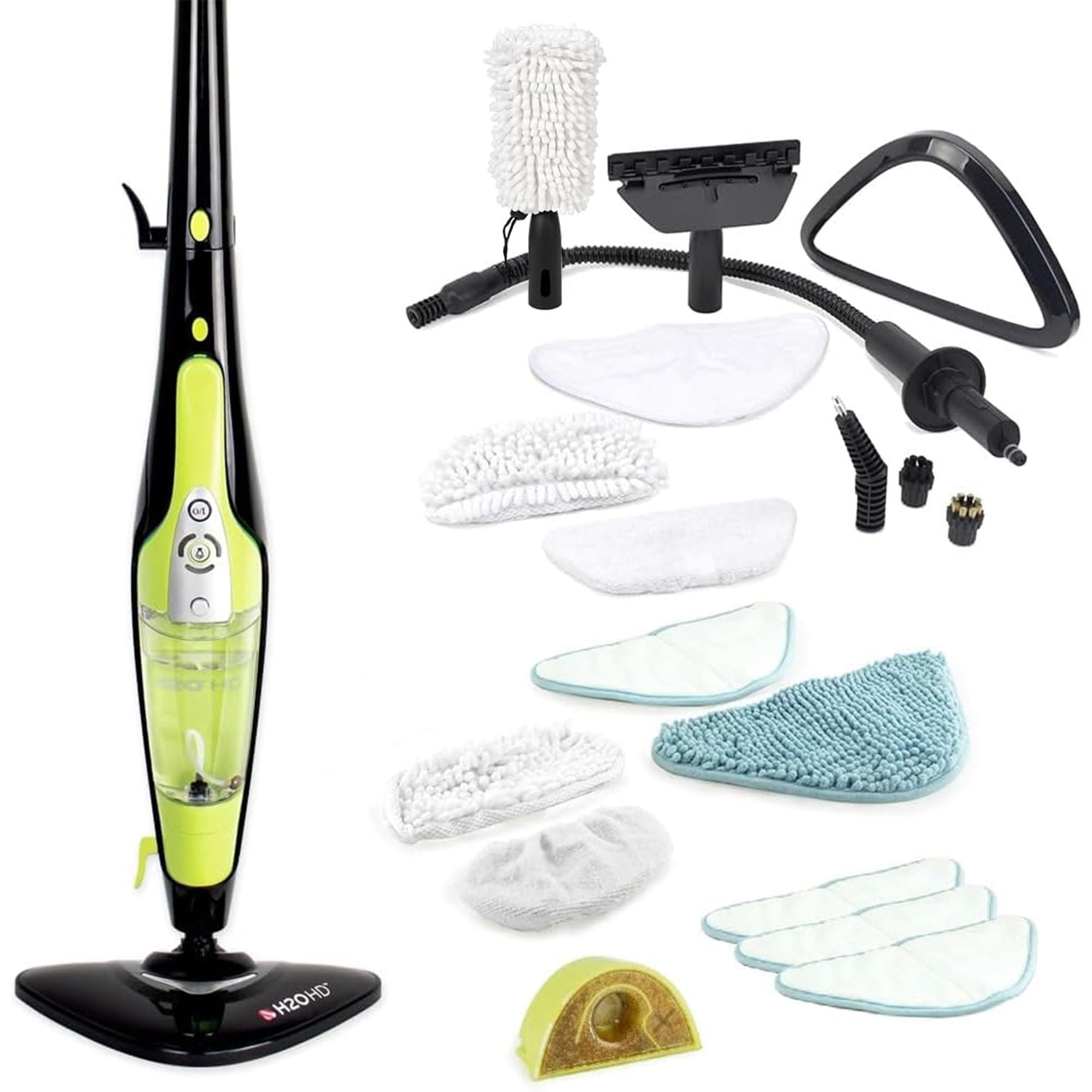 H2O HD PRO Steam Mop and Handheld Steam Cleaner – for Floors, Carpets, Windows, Upholstery, Kitchens & Bathrooms