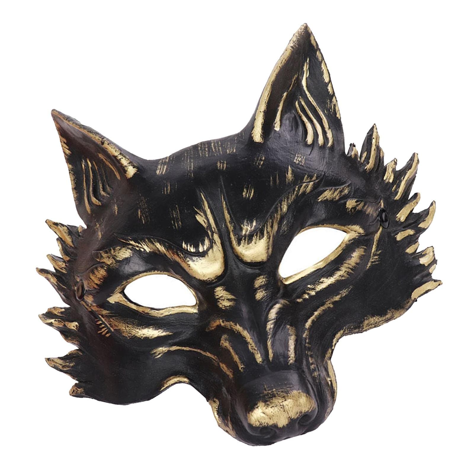 Harilla Wolf Adult Halloween Wolf Head Novelty Wolf Face 3D for Halloween Party Ball Festival Carnival Dress Up Photo Prop Cosplay Costume Accessories