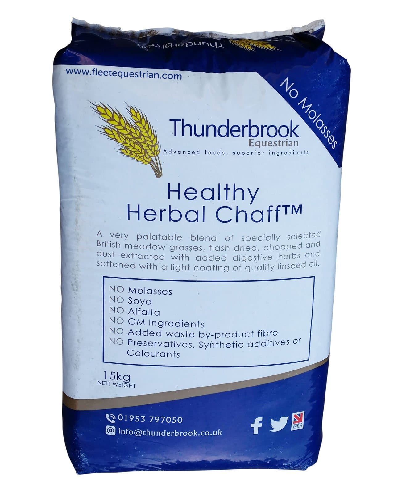 Healthy Herbal Chaff 15kg - Great for Horses