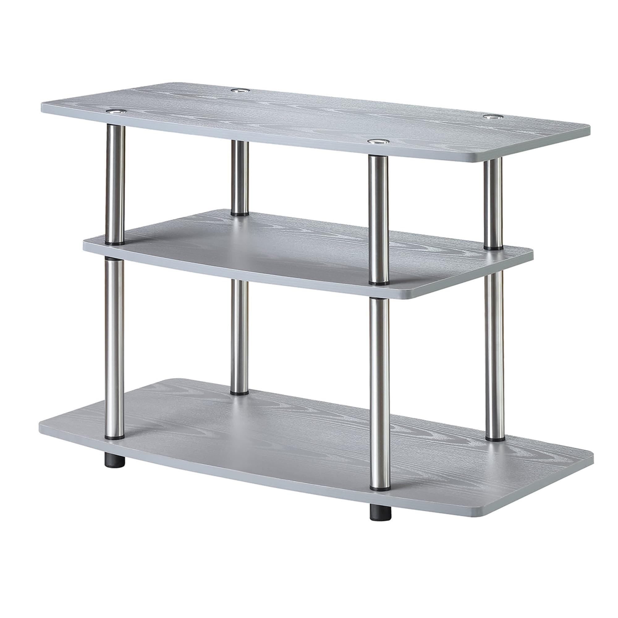 Convenience Concepts Designs2Go 3-Tier TV Stand, 31.5", Gray