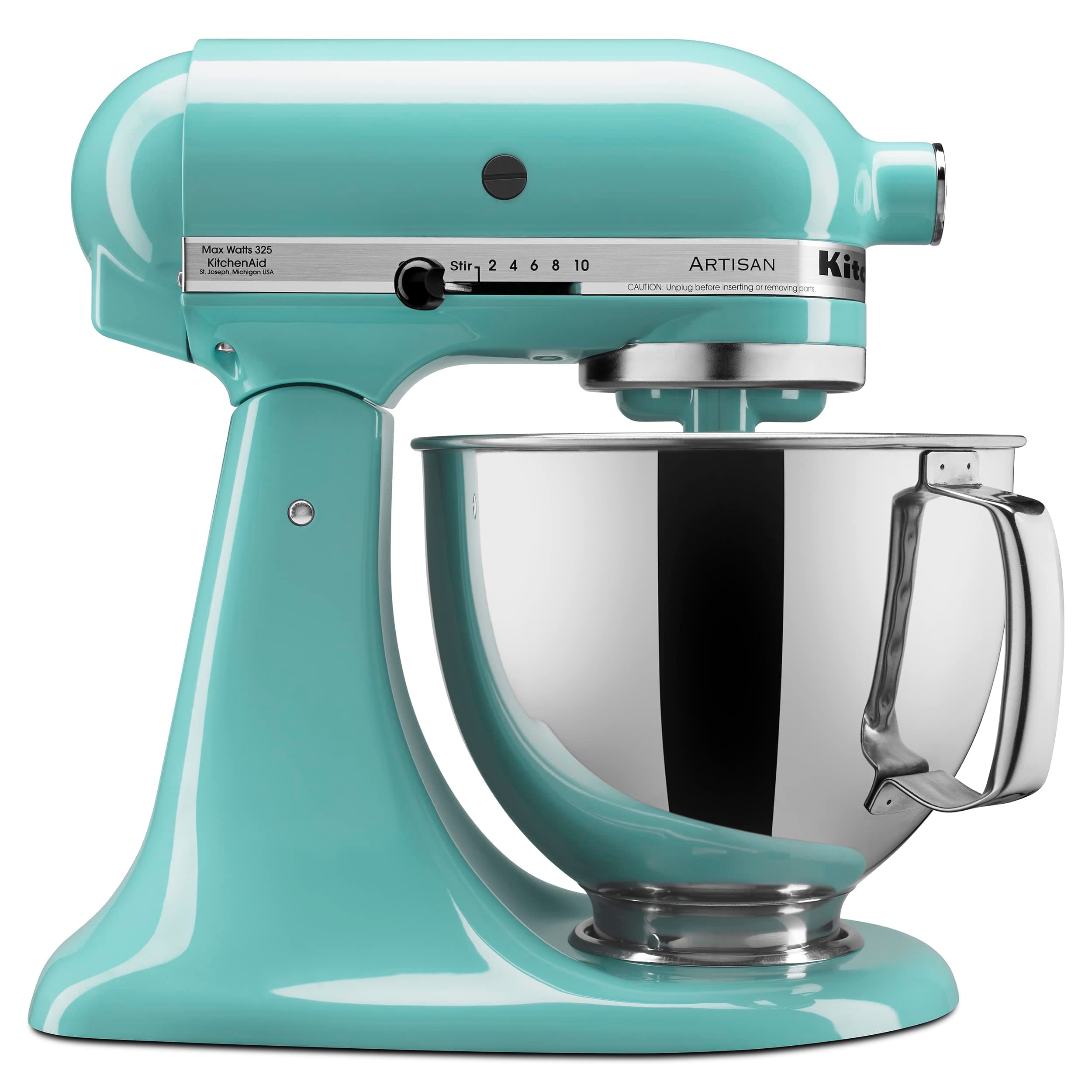 Artisan Series 5 Quart Tilt Head Stand Mixer with Pouring Shield KSM150PS, Aqua Sky