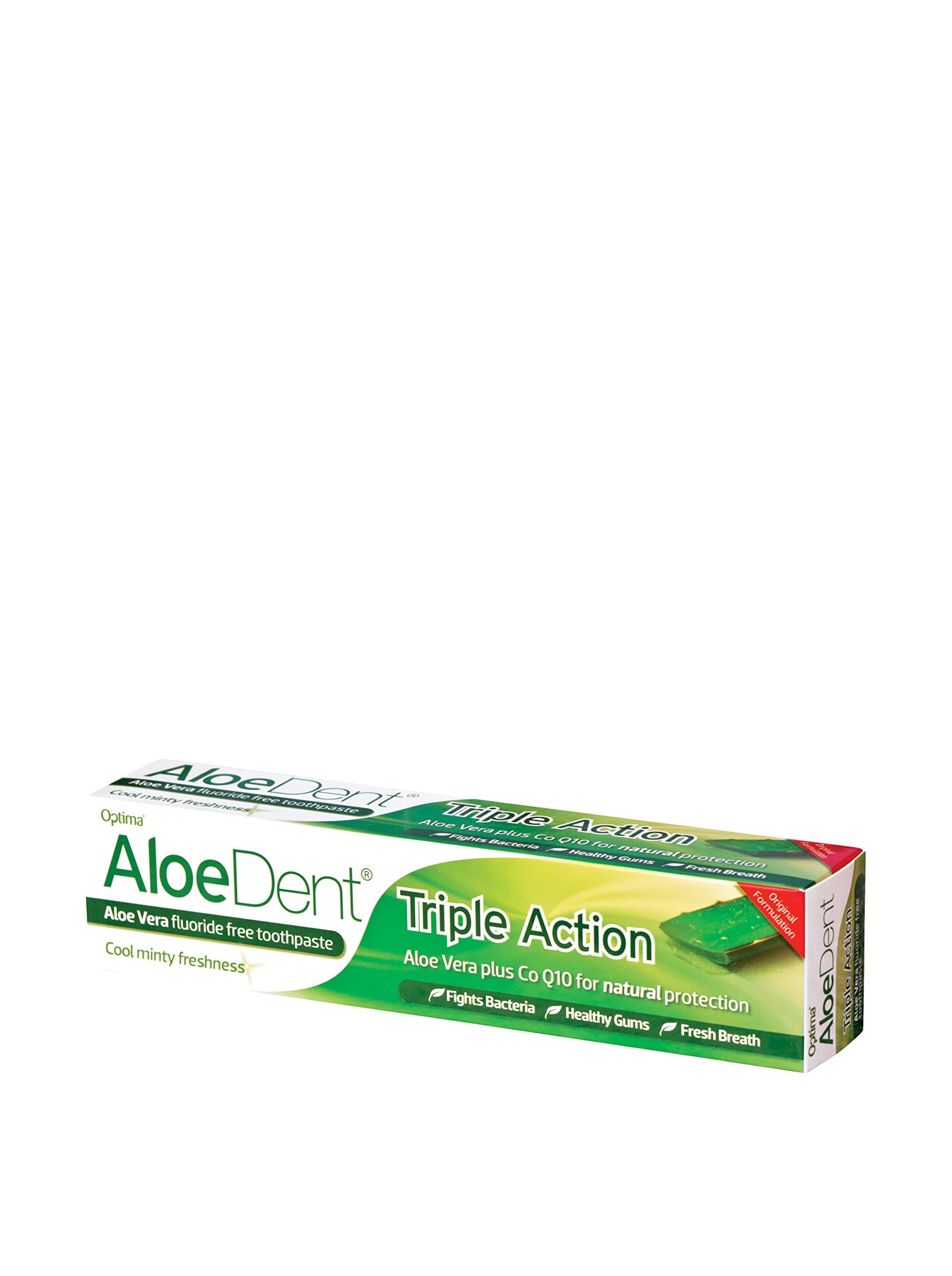 AloeDent Triple Action 100 ml Aloe Vera Fluoride-Free Toothpaste - pack of 3