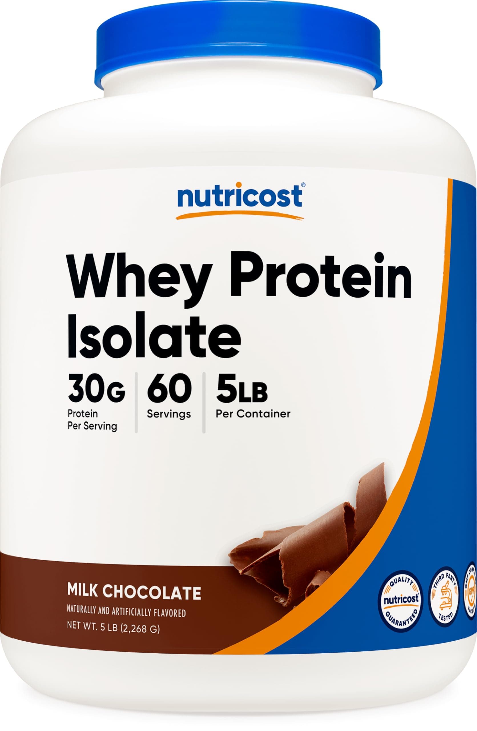 Nutricost Whey Protein Isolate 5LBS Milk Chocolate