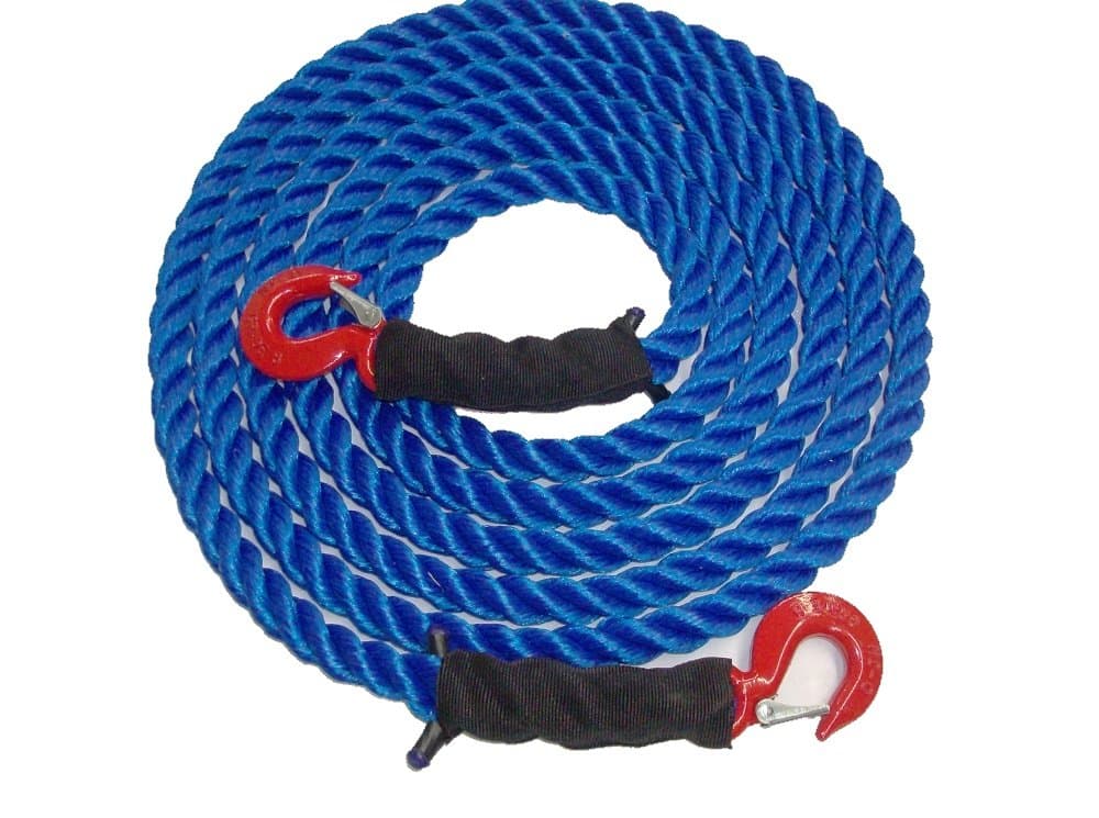 Polypropylene Tow Rope, 12,500Lb 7/8" x 20 Ft by Triple S Rope