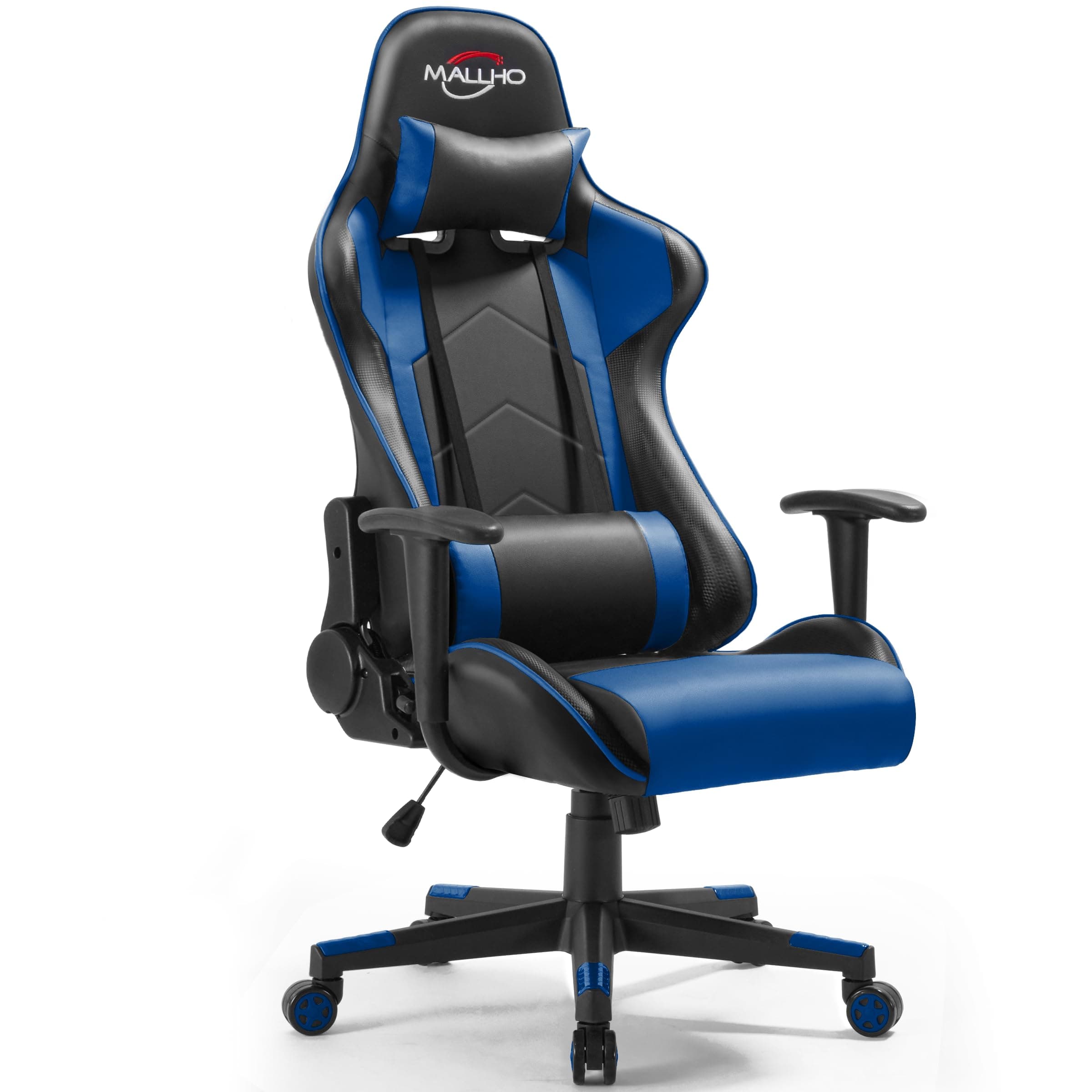 Polar Aurora Gaming Chair Racing Computer Chairs High Back Video Game Chair Adjustable Executive Ergonomic Swivel Gamer Chair Blue