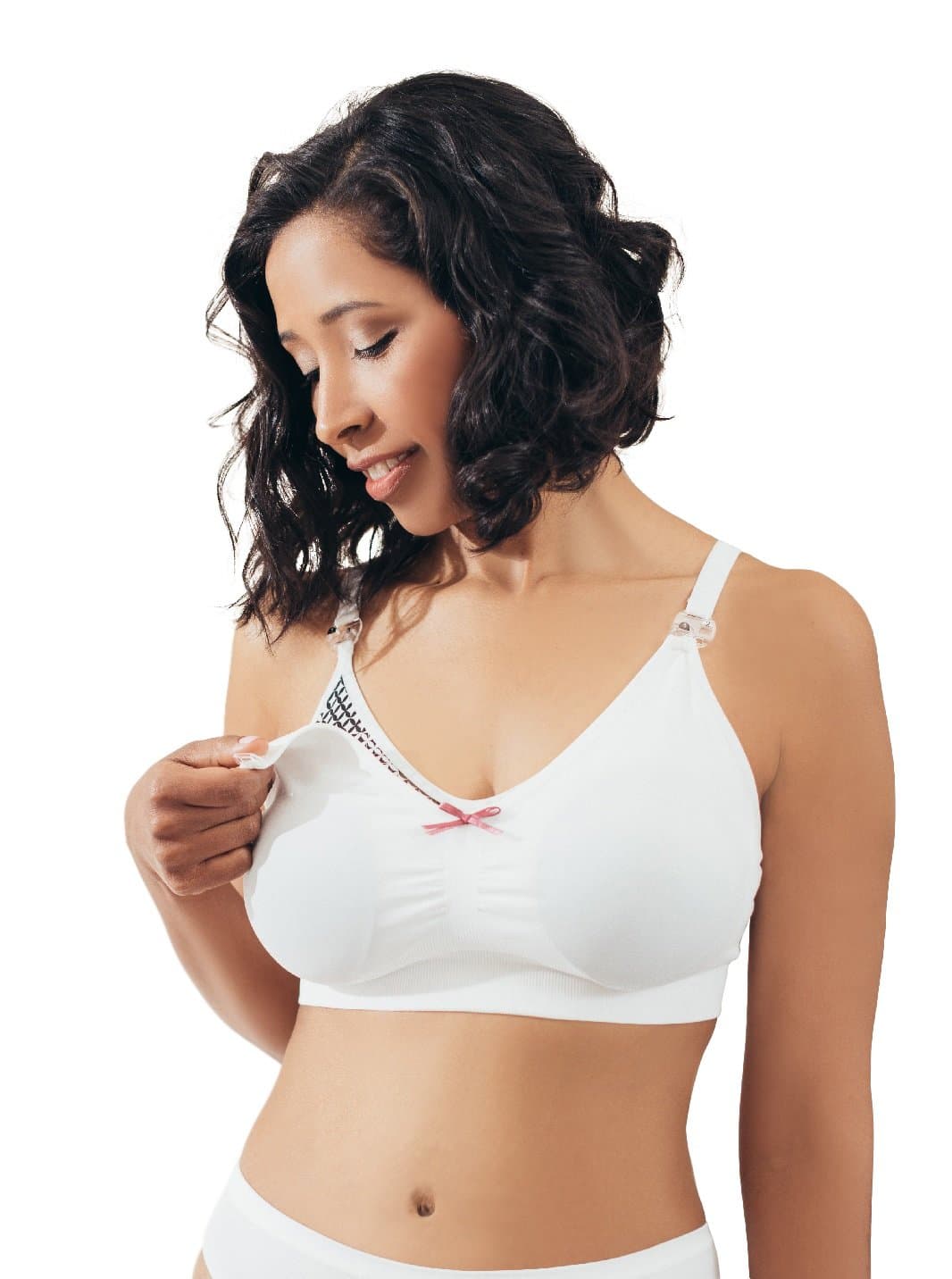 Women Pregnancy Nursing Maternity & Breastfeeding Bra with Feeding Tracker, Seamless