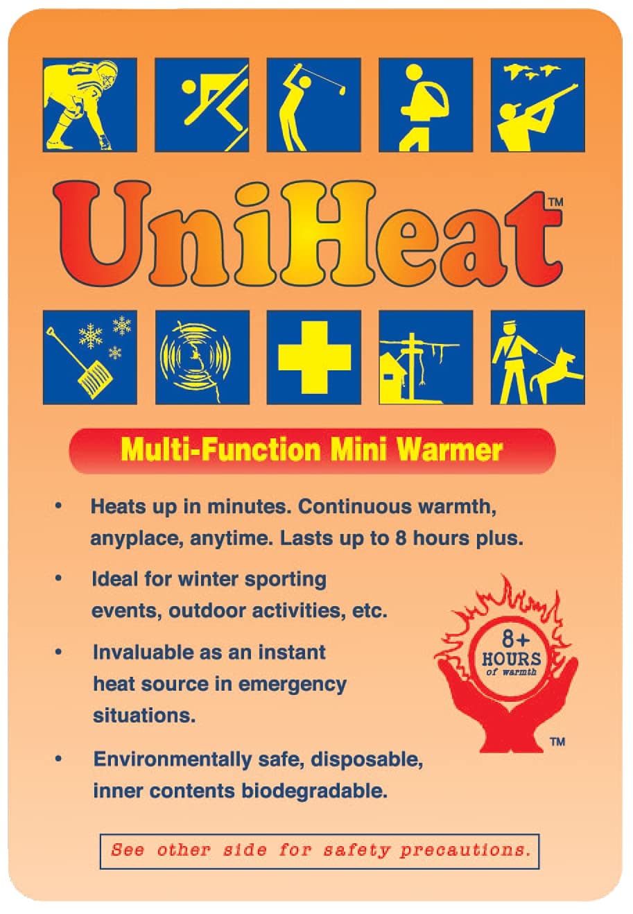 Uniheat Mini Warmer Heat Packs - Twin Pack x10