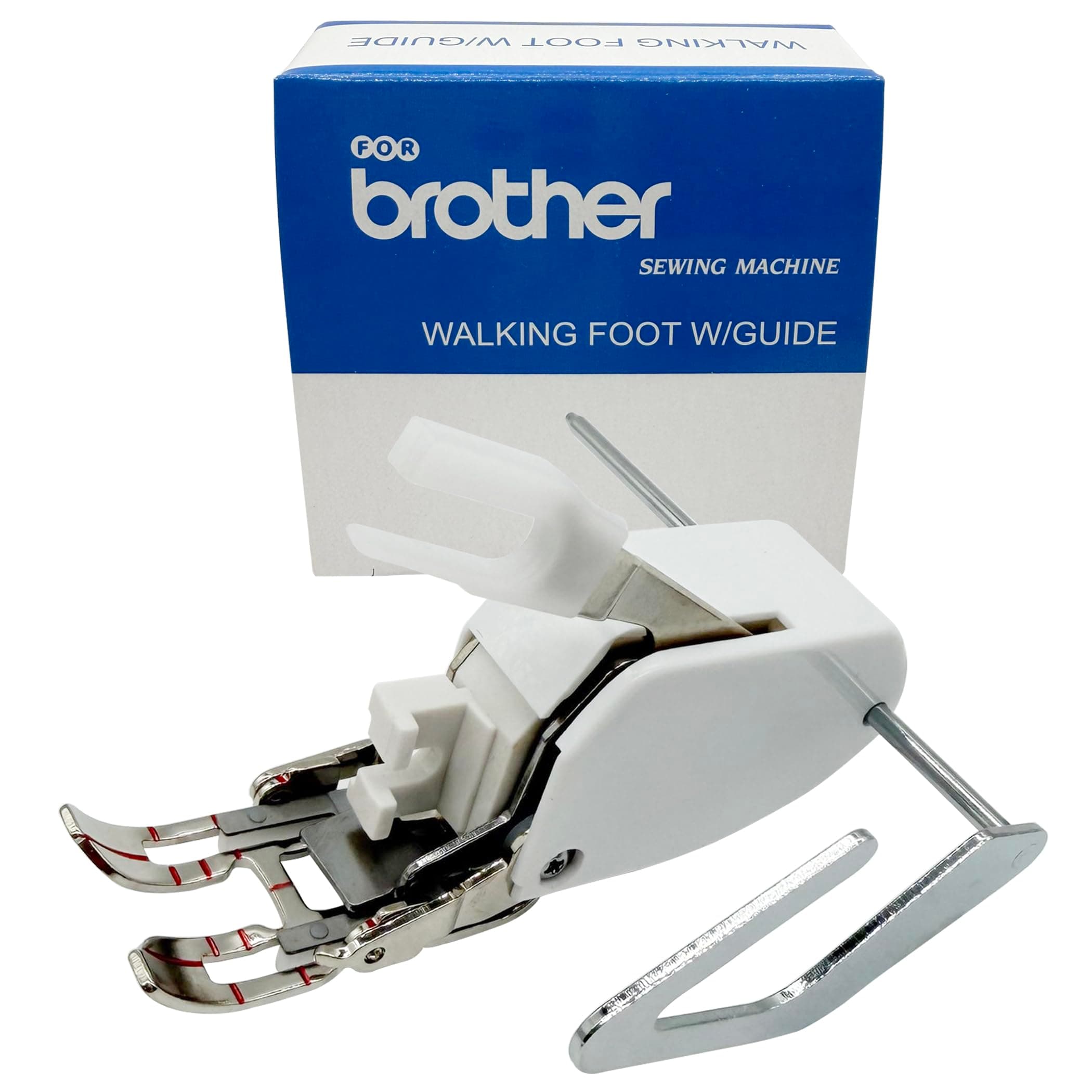 LNKA Open Toe Walking Foot/Even Feed Foot W/Guide for Brother Sewing Machine Quilting and Sewing Stitch Through Multiple Layers Sew Thick Fabrics