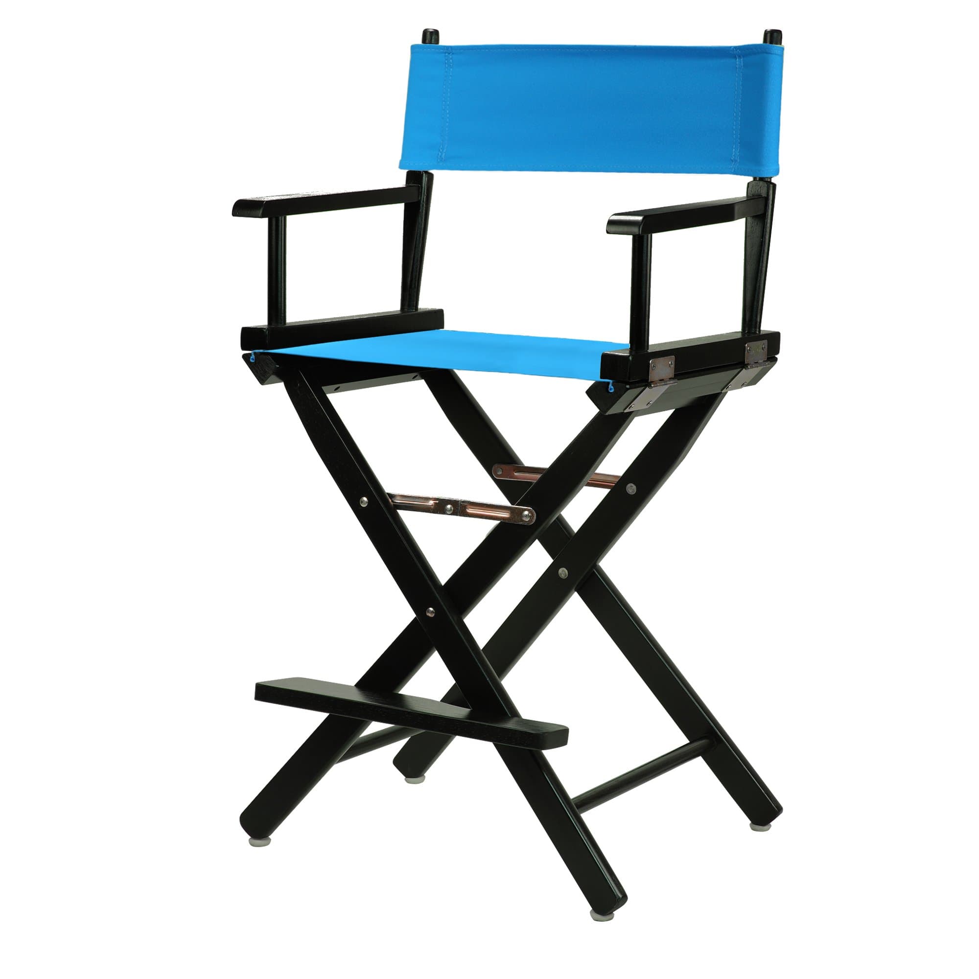 Casual Home Black Frame/Turquoise Canvas 24" Counterheight Director Chair