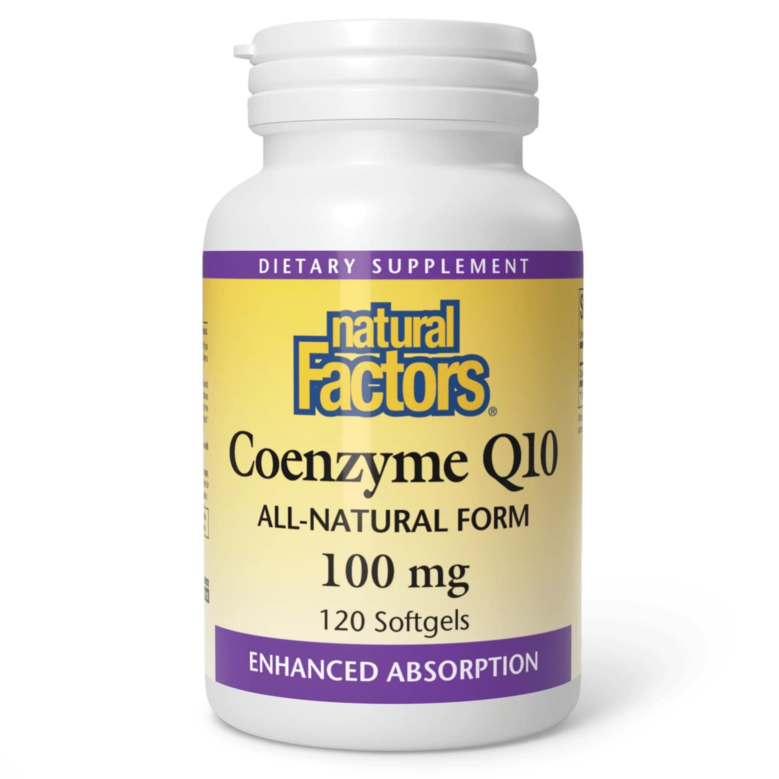 Coenzyme Q10 100 mg, Natural Coenzyme Q10 Supplement for Energy, Heart and Cognitive Support