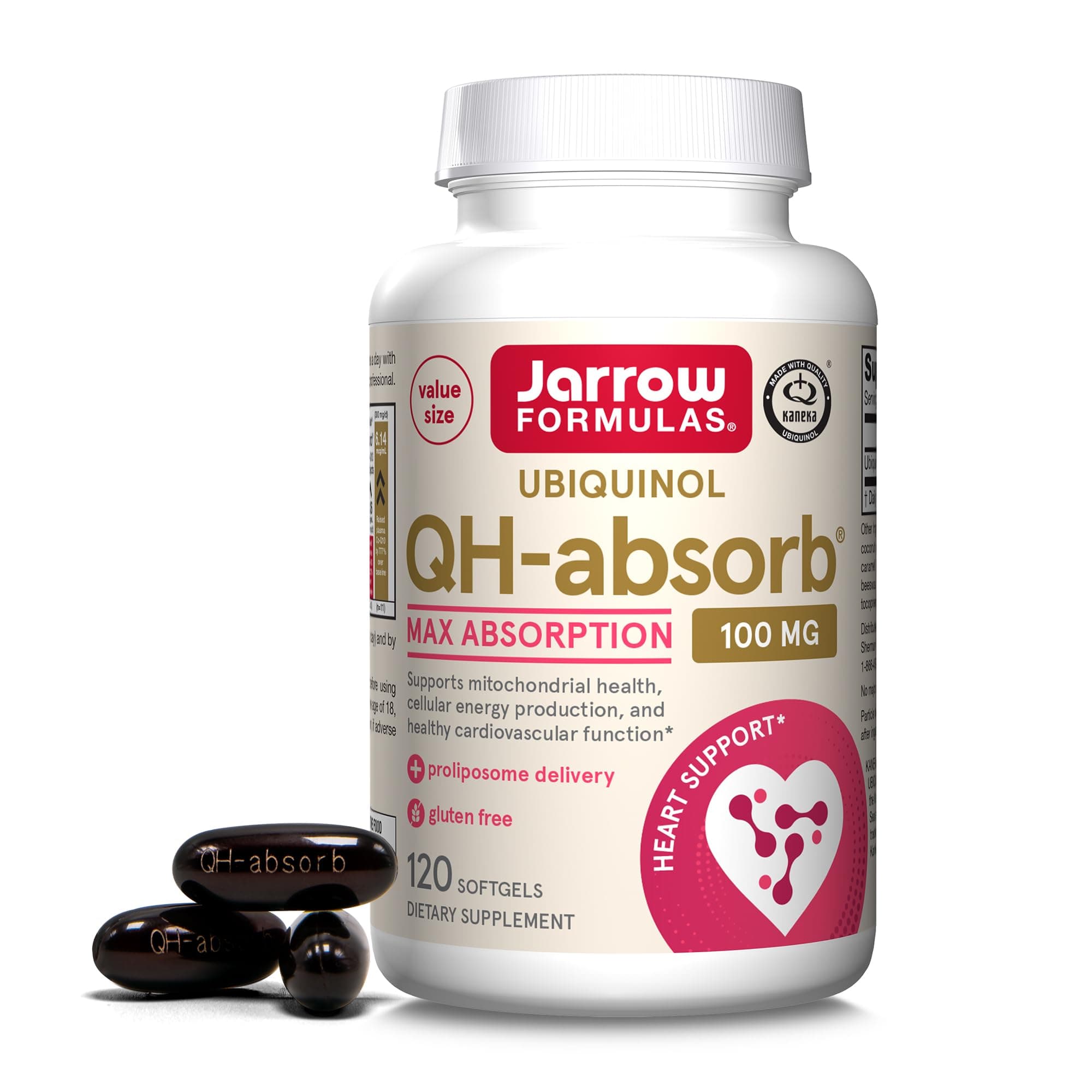 Formulas Qh-Absorb Formulas Ubiquinol 100 Mg Softgel- 120 Count