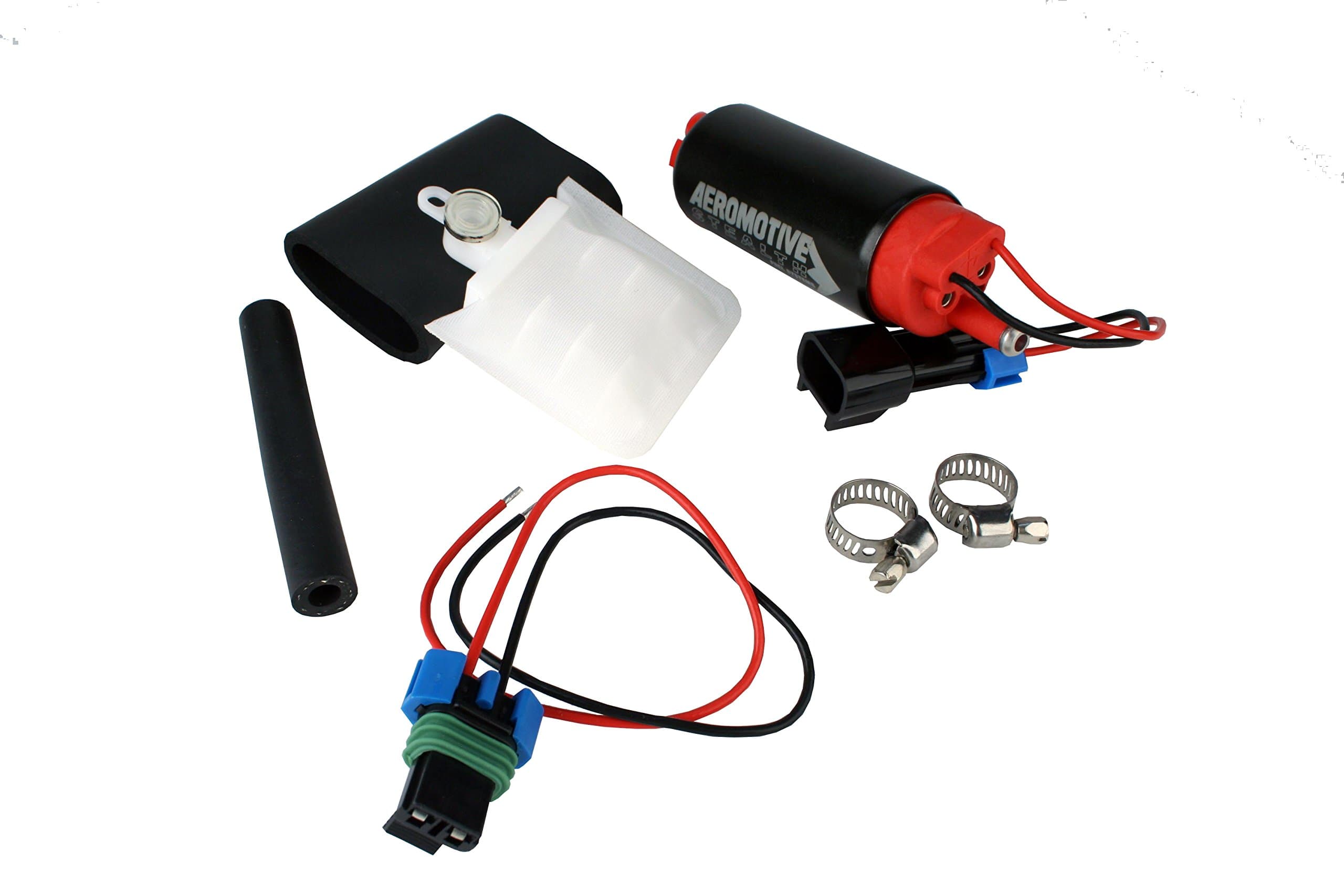 Aeromotive 11541 340 Series Stealth Intank Fuel Pump, High Horsepower, 12V Electric, EFI and Carbureted Engines, Gas or E85 Fuel Type, Offset Inlet