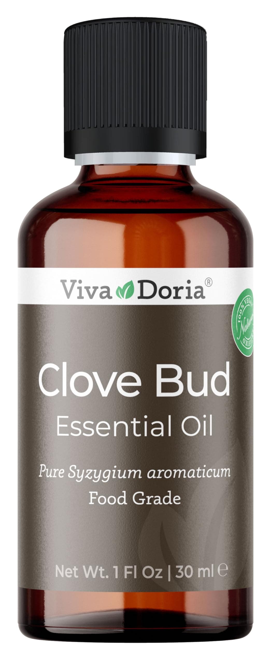Pure Clove Bud Essential Oil, Undiluted, Food Grade, 30 mL (1 Fluid Ounce)