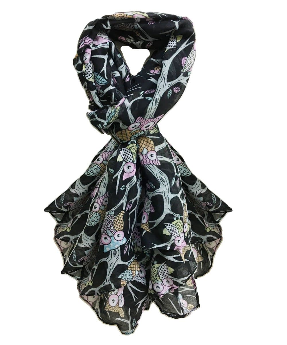 UK SELLER!!! Extensive range of Celebrity Style Ladies Long Scarves, Wraps, Shawls-BLACKOWL
