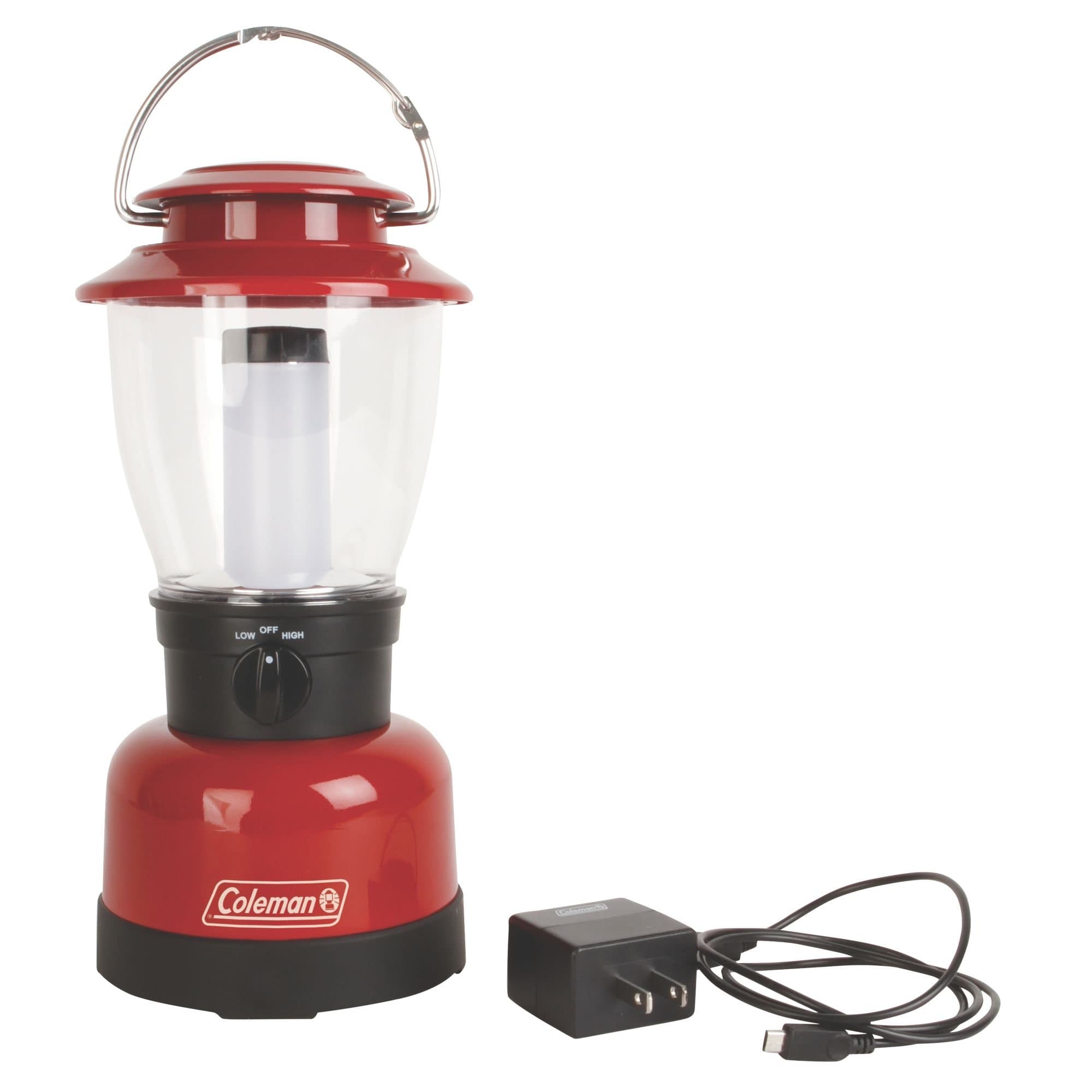 Classic Rechargeable 400 Lumens LED Lantern, Water-Resistant Lantern with USB Charging Port & Carry Handle, Great for Camping, Power Outage, Emergencies, & Home Use