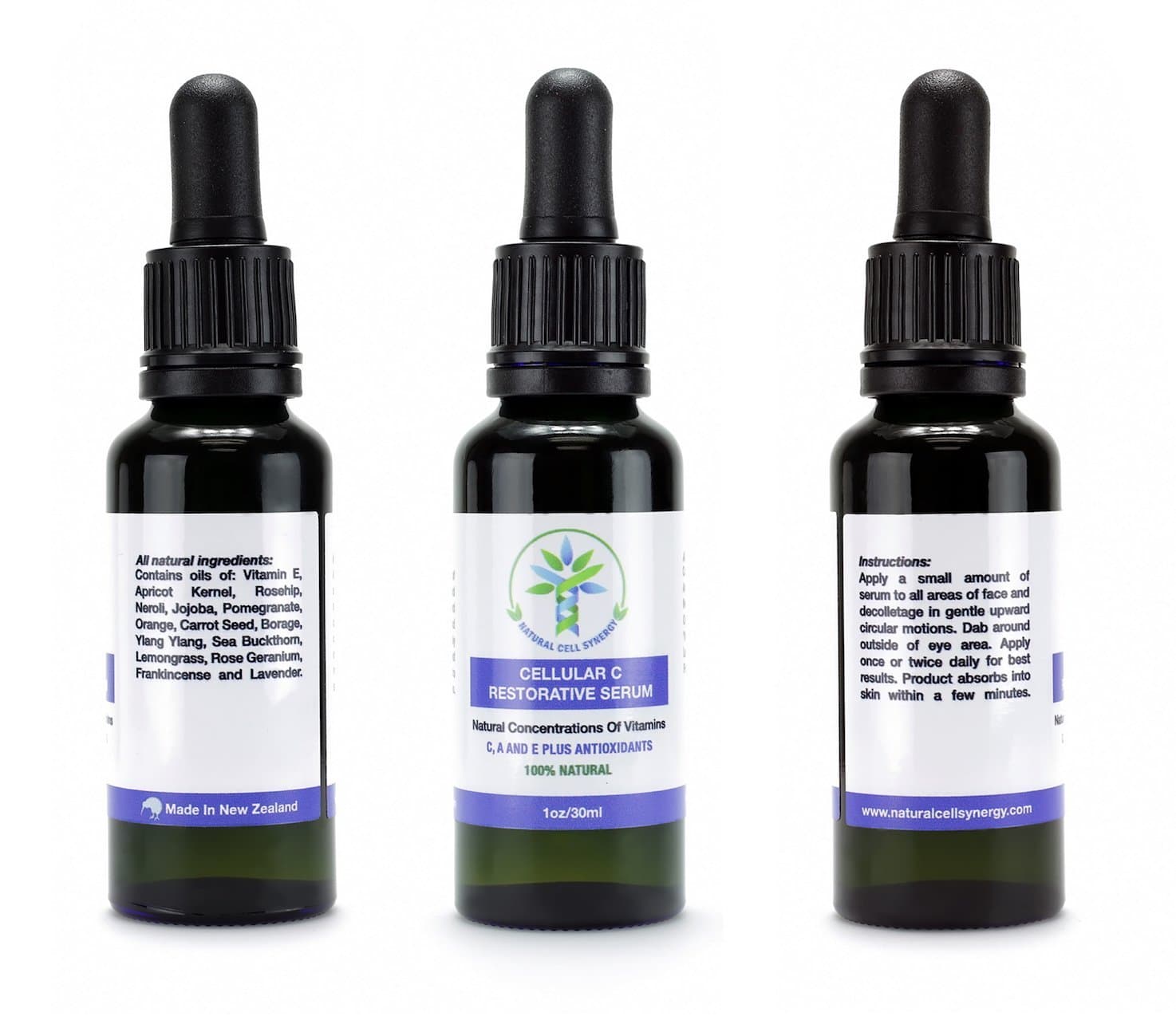 Cellular C Restorative Vitamin C, A & E Rosehip Oil & Carrot Seed Oil Vitamin C Serum 1 Oz Anti Wrinkle, Anti Aging, Repairs Dark Circles, Age Spots & Sun Damage. 11 best essential oils for skin.