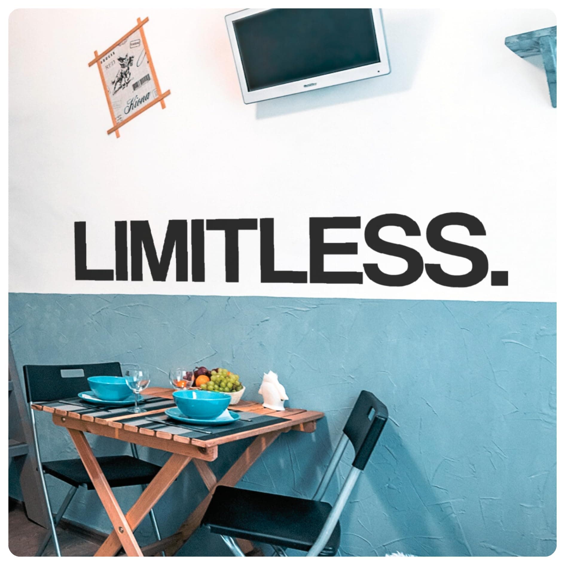 My Vinyl Story Limitless Office Decor Wall Art Decal Inspirational Motivational Supplies Home Gym Work Success Sticker Teamwork Welcome Quote Business Sign Gift