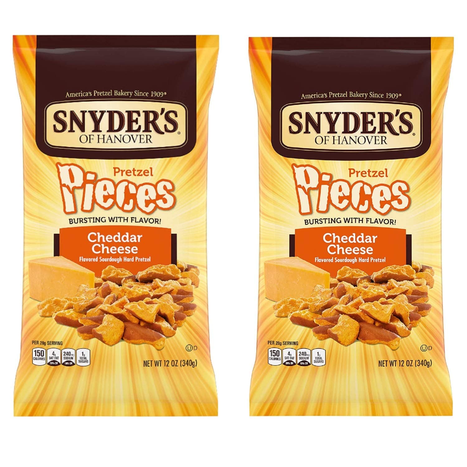 Cheddar Cheese Pretzel Pieces, 11.25 Ounce (2 Bags)