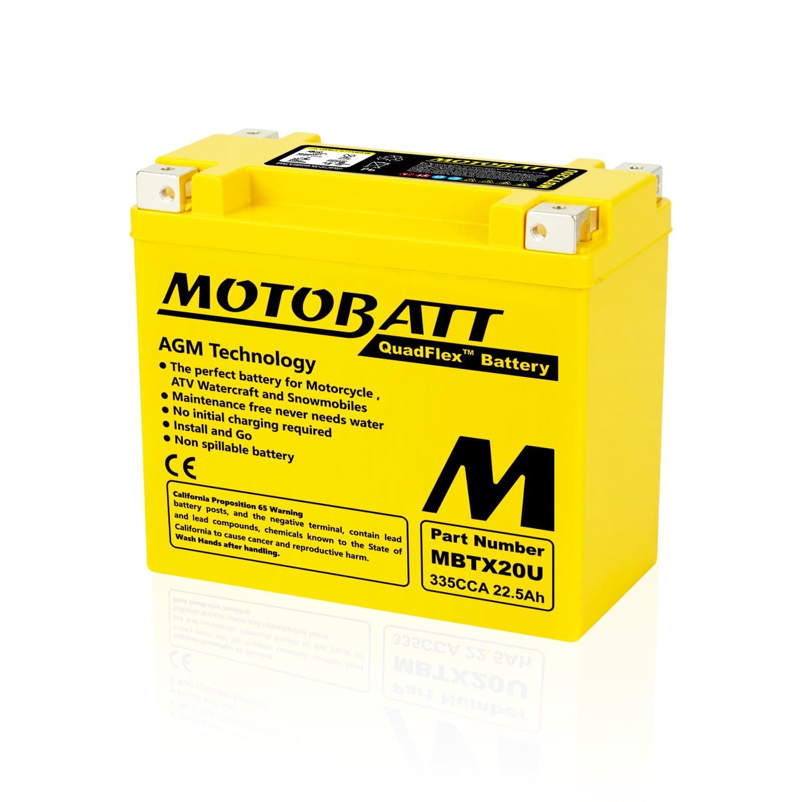 MOTOBATT Rechargeable MBTX20U