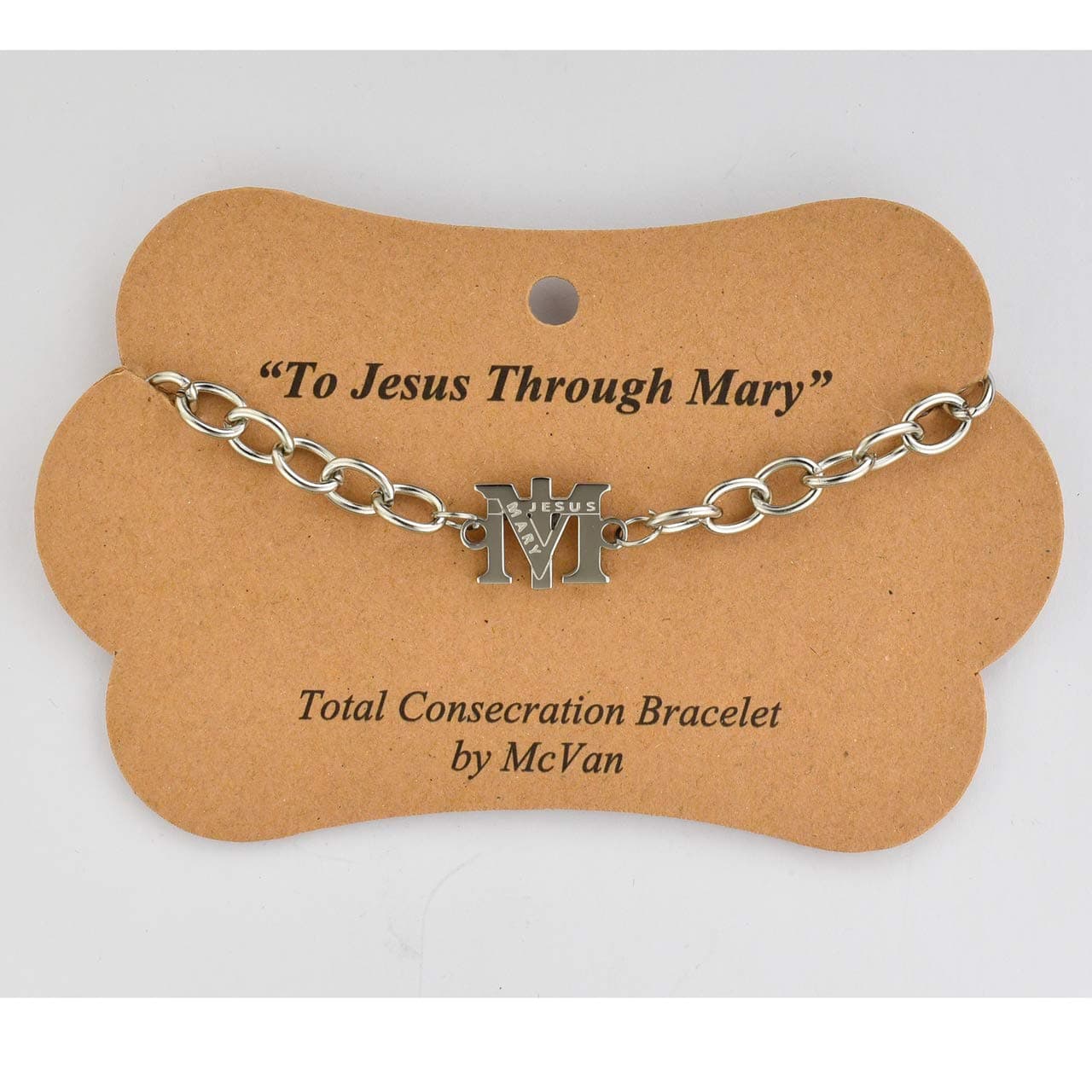 Hail Mary GiftsCatholic & Religious Men OR Womens 7.5 Total Consecration to ST. Mary Bracelet