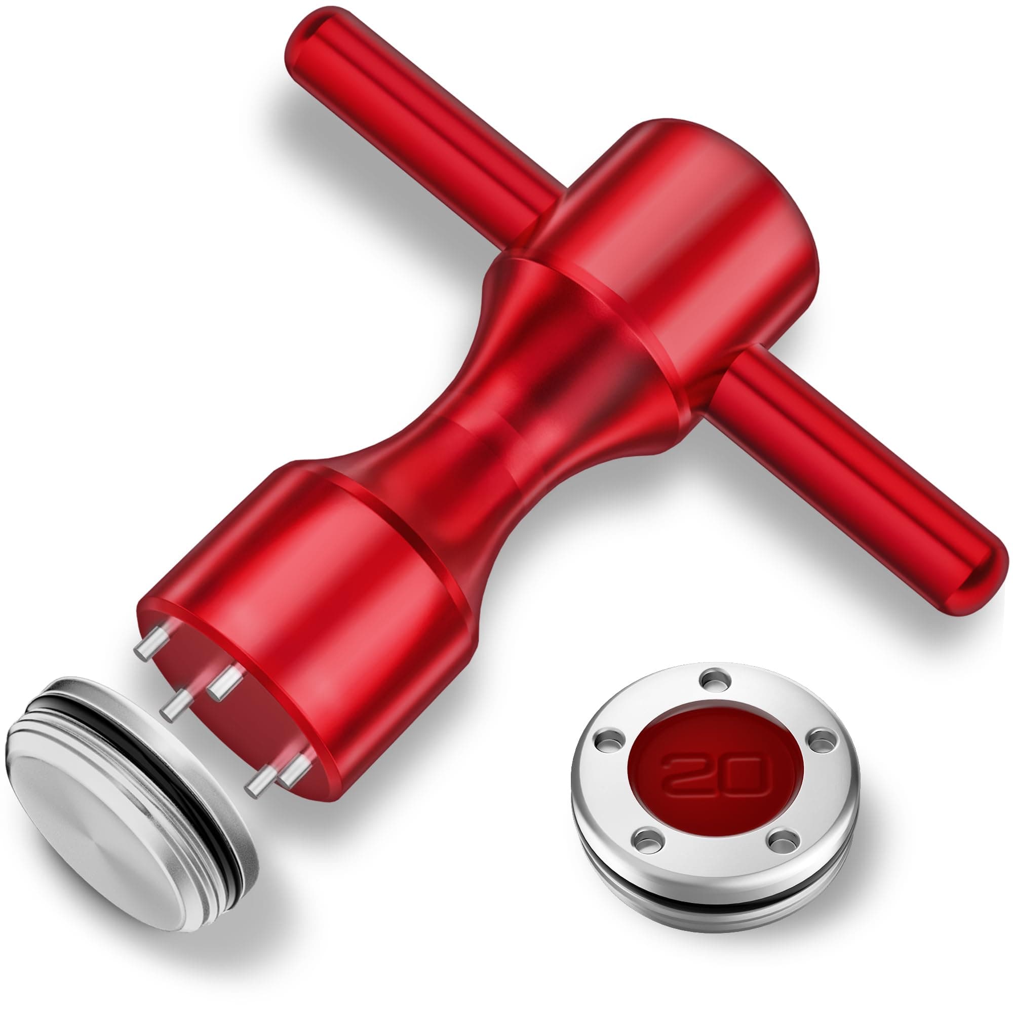 Golf Head weight 2pcs. 20g Golf Custom Weights+Red Wrench Compatible with Titleist Scotty Cameron Putters Newport (20g)