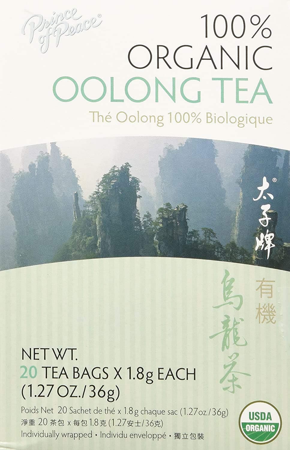 Organic Oolong Tea Prince Of Peace 20 Bag