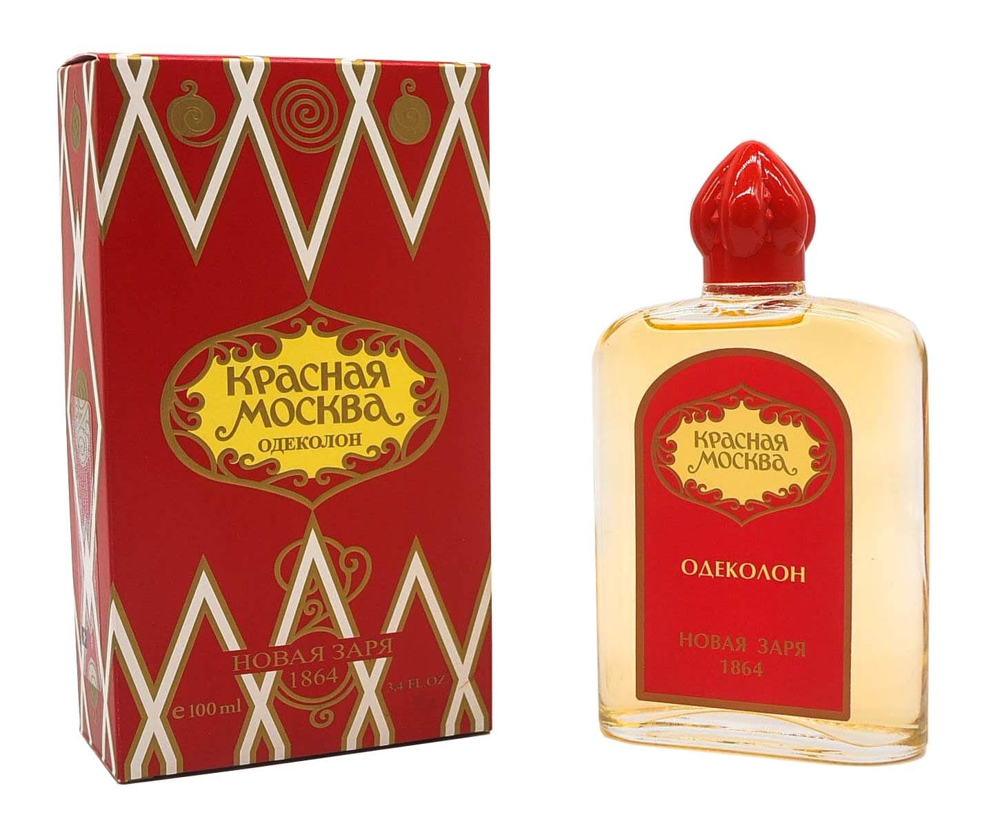 Novaya Zarya Moscou Rouge Red Moscow Krasnaya Moskva Eau de Cologne 100 ml