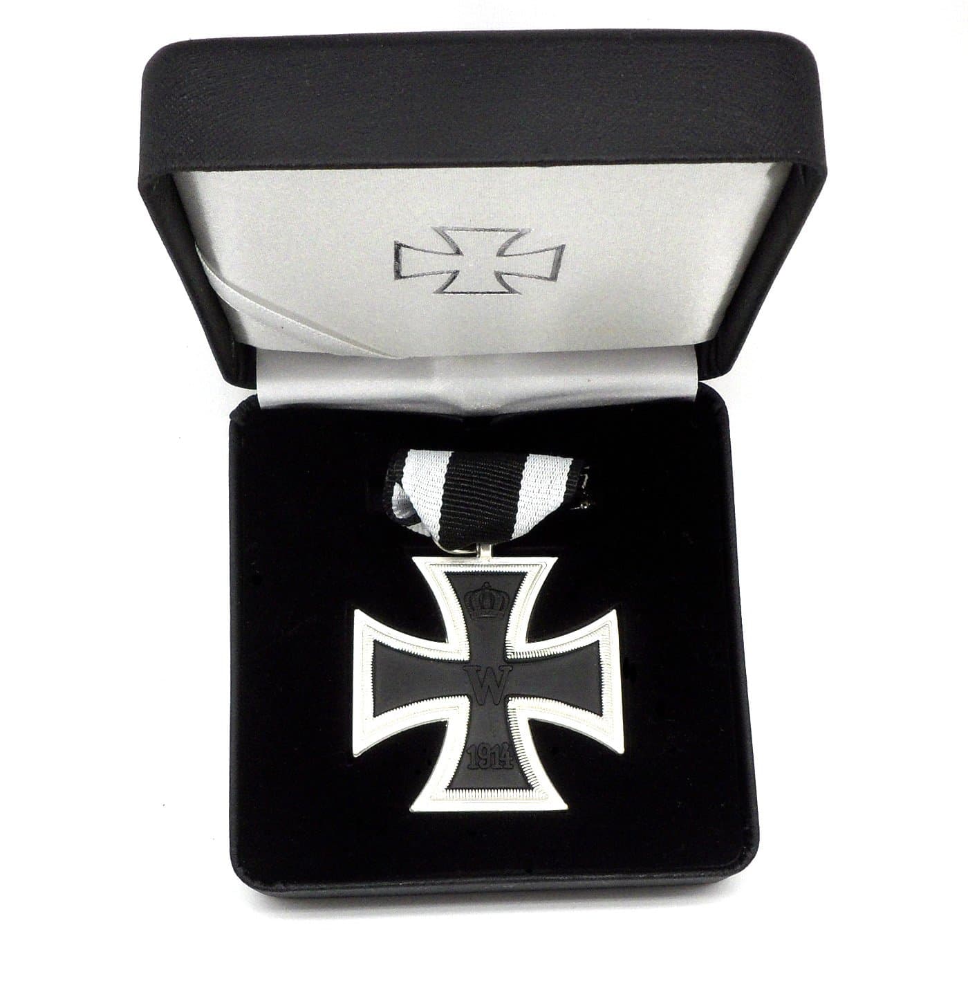 Order 1st World War Iron Cross 2nd Class 1914 with Leather Case EK2