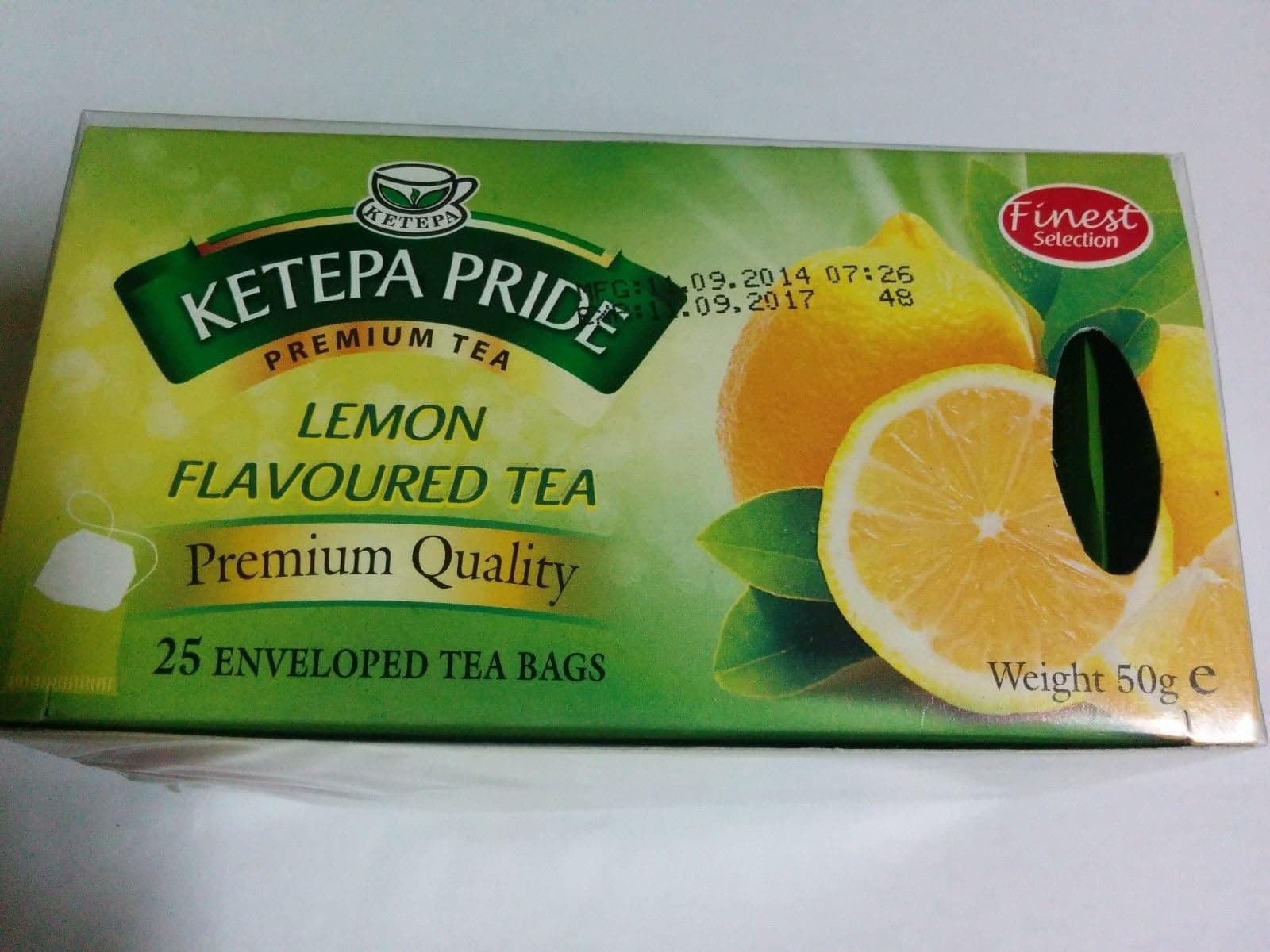 Kenyan Ketepa Pride Lemon Flavoured Enveloped Tea Bags 25 sachets (Kenya)