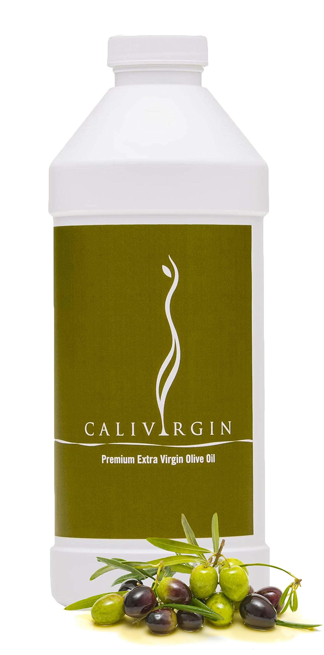 Premium Extra Virgin Olive Oil (1 Liter Refill Bottle) - Organically and Sustainably Produced in California - Gold-Medal Winner