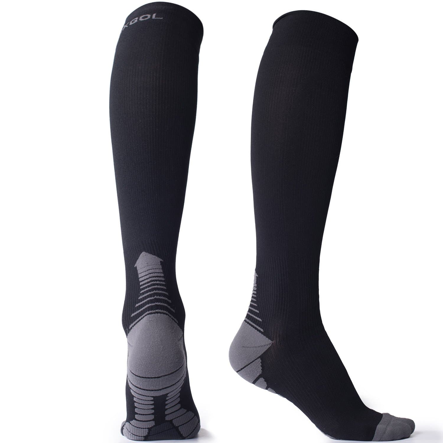 Compression Socks(20-30mmHg) for Men & Women, Circulation & Recovery for Running, Athletic Sports, Medical, Edema, Varicose Venins, Flight Travel, Nursing, Pregnancy (1 Pair)