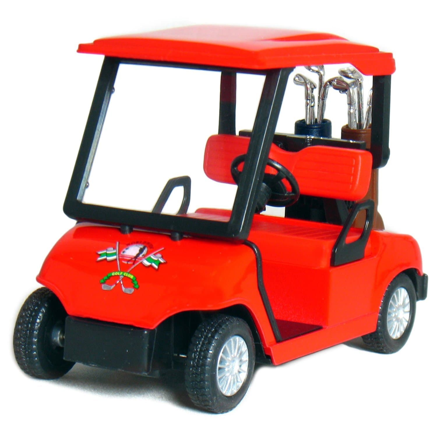 KinsFun 4½ Die-cast Metal Golf Cart Model (Red)
