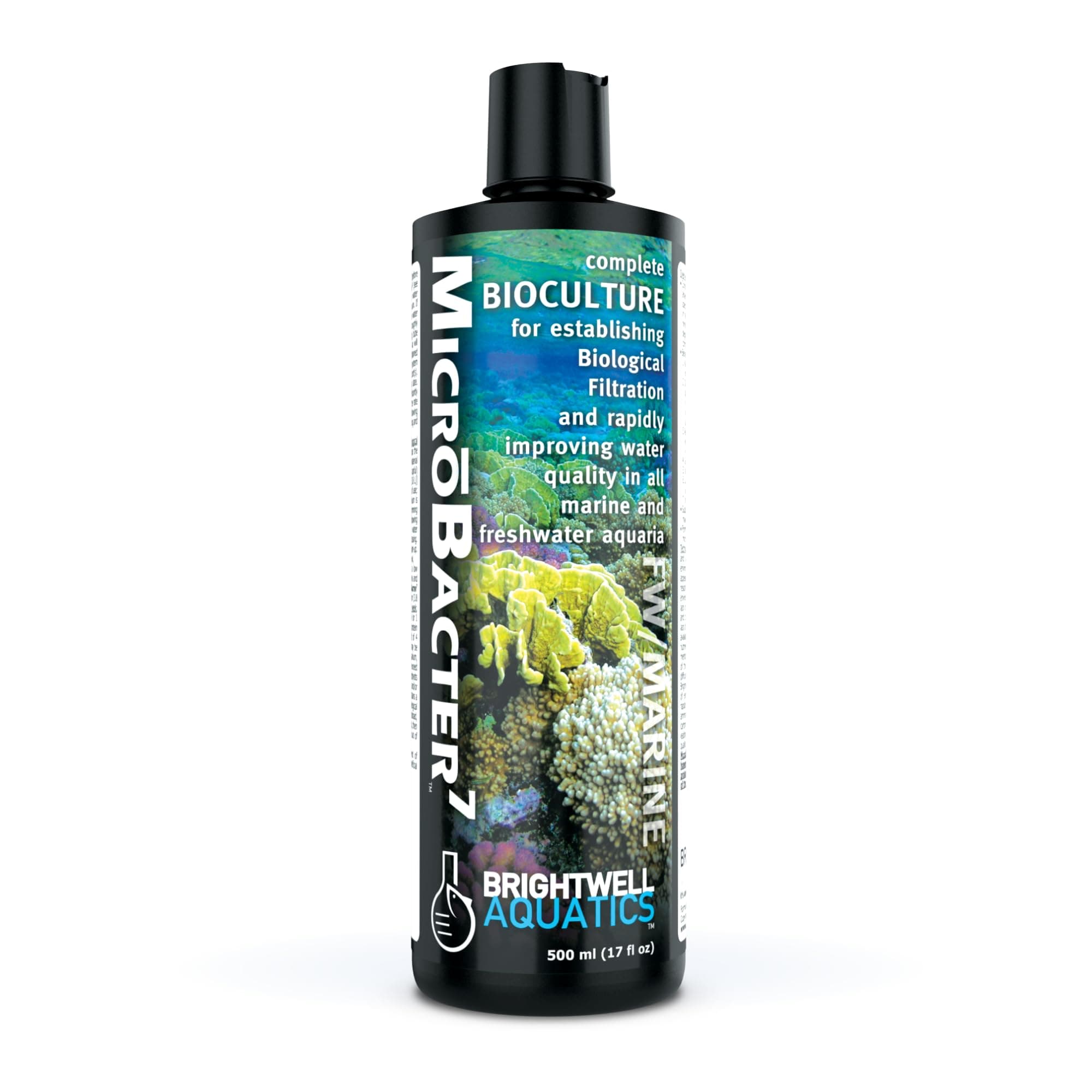 Brightwell Aquatics ABABAC500 Microbacter7 Liquid Water Conditioners for Aquarium, 17-Ounce