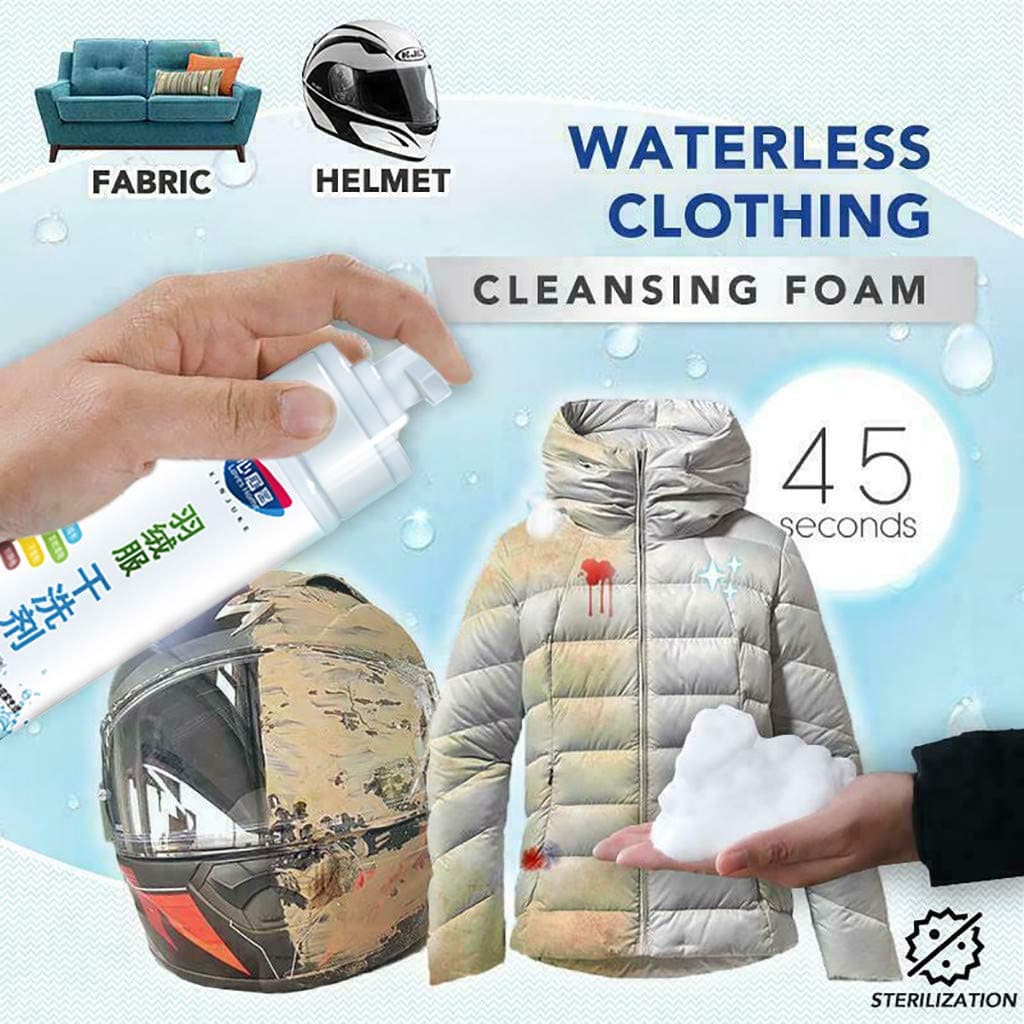 Natural Decontamination Down Jacket Dry Cleaner, Waterless Clothing Cleansing Foam Detergent, Fast Powerful Cleaning, Fresh Smell - No Longer Worry about Cleaning (1pcs)