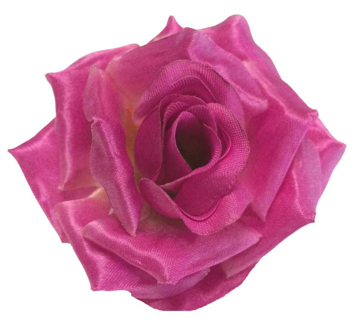 Cuteque International 6-Piece Packed Satin English Tea Rose, 2.75-Inch, Fuchsia