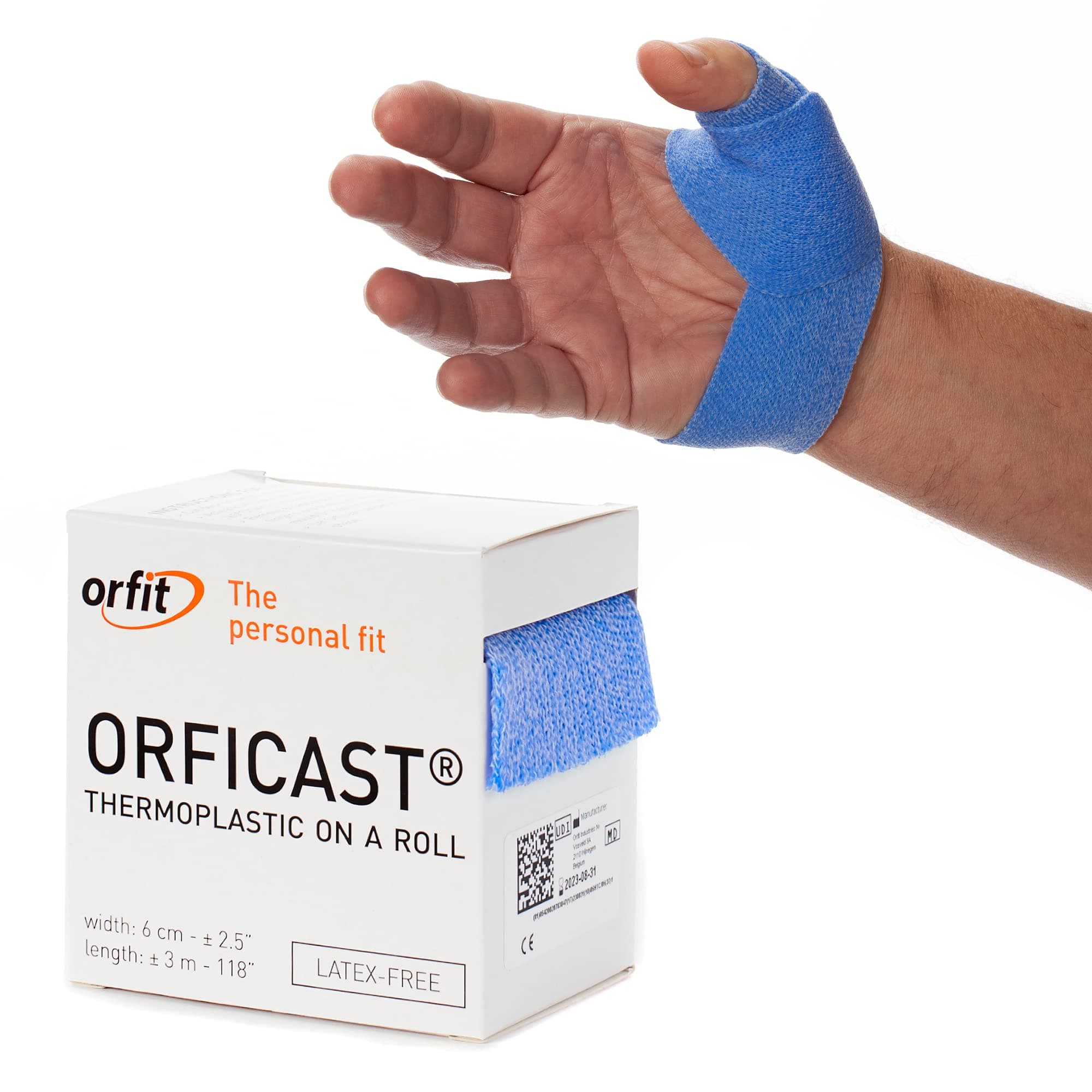 Orficast Thermoplastic Tape, 2" x 9', Blue, Case of 6
