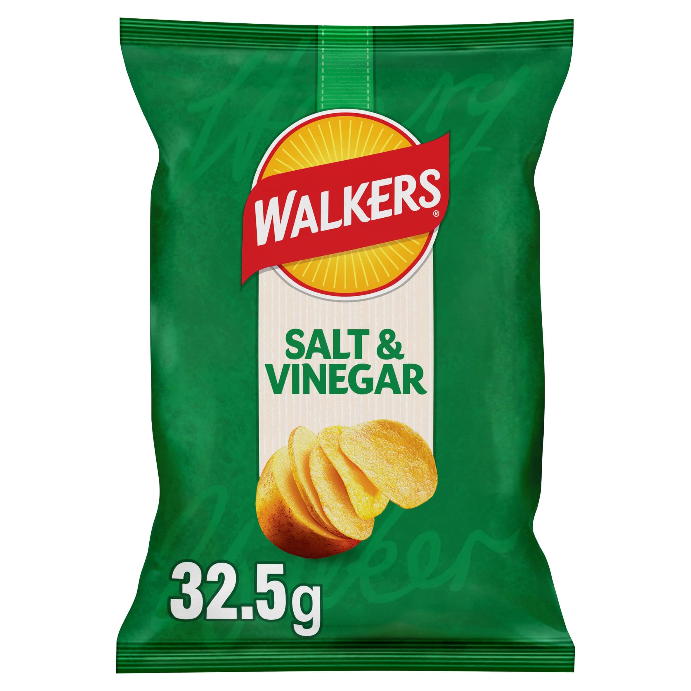 Walkers Salt & Vinegar Crisps 32.5g (Case of 32)