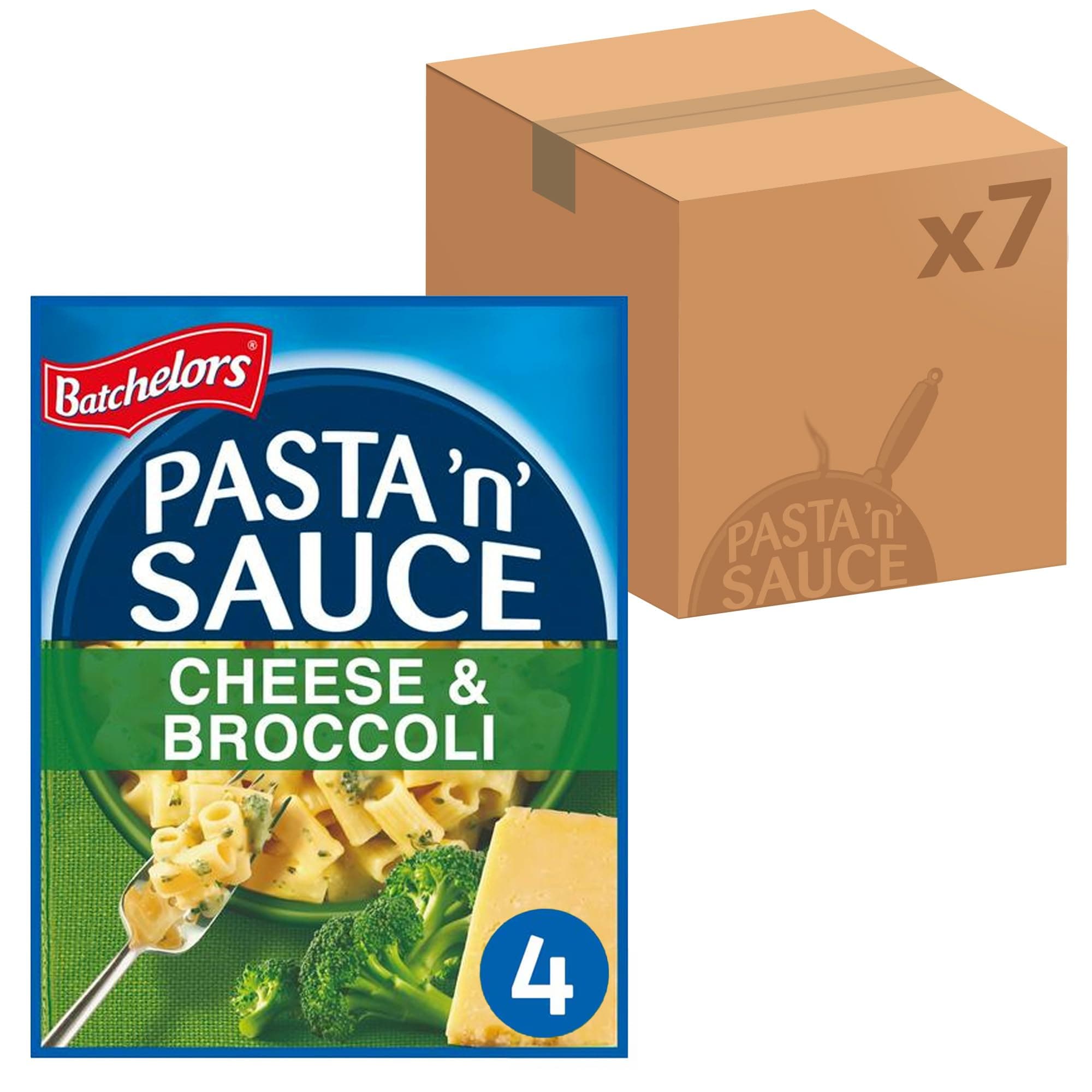 Pasta 'n' Sauce Cheese & Broccoli Pasta Ready Meal, 99 g Packet (Pack of 7)