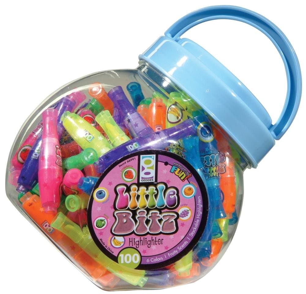 Raymond Geddes Little Bitz Stackable Scented Highlighters (Pack of 100)