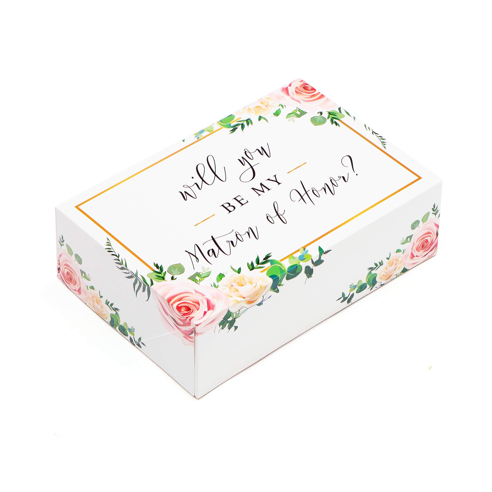 Pop Fizz Designs Matron of Honor Proposal Box | 1 pack | Matron of Honor Box | Matron of Honor Proposal Gift | Floral