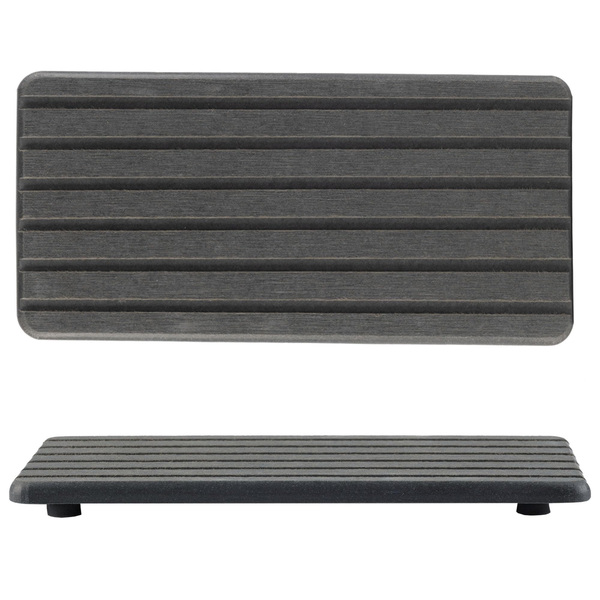 2 PCS Water Absorbent diatomite Coasters, 8.3" x 4" Water Absorbing Stone Tray for Sink, Stone Drying mat for Kitchen Counter, Stone soap Tray Used for Hand Soaps & toiletries & Plants