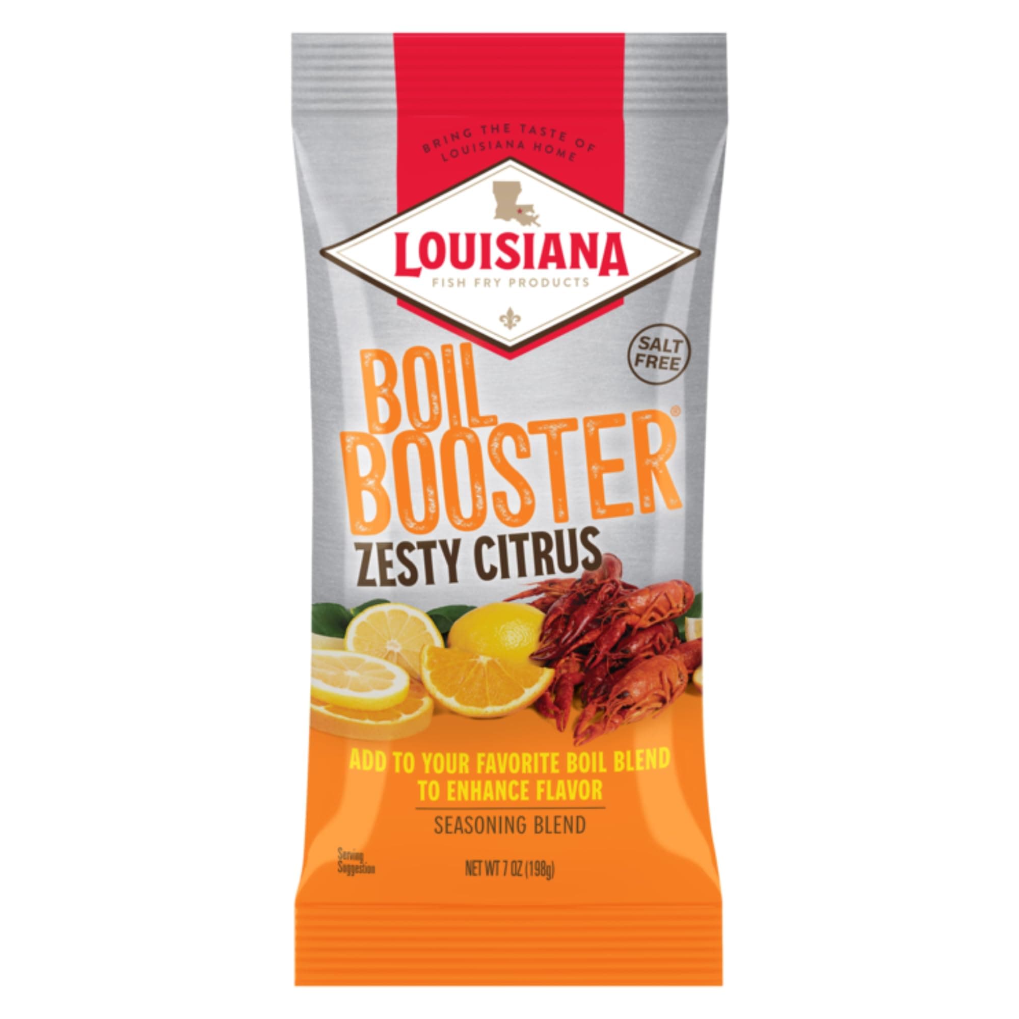 Zesty Citrus Boil Booster - Seafood Boil Enhancer - Crab, Shrimp, Crawfish Seasonings, Boil Mix and Spice Enhancer 7 oz. (Pack of 1) By Louisiana Fish Fry
